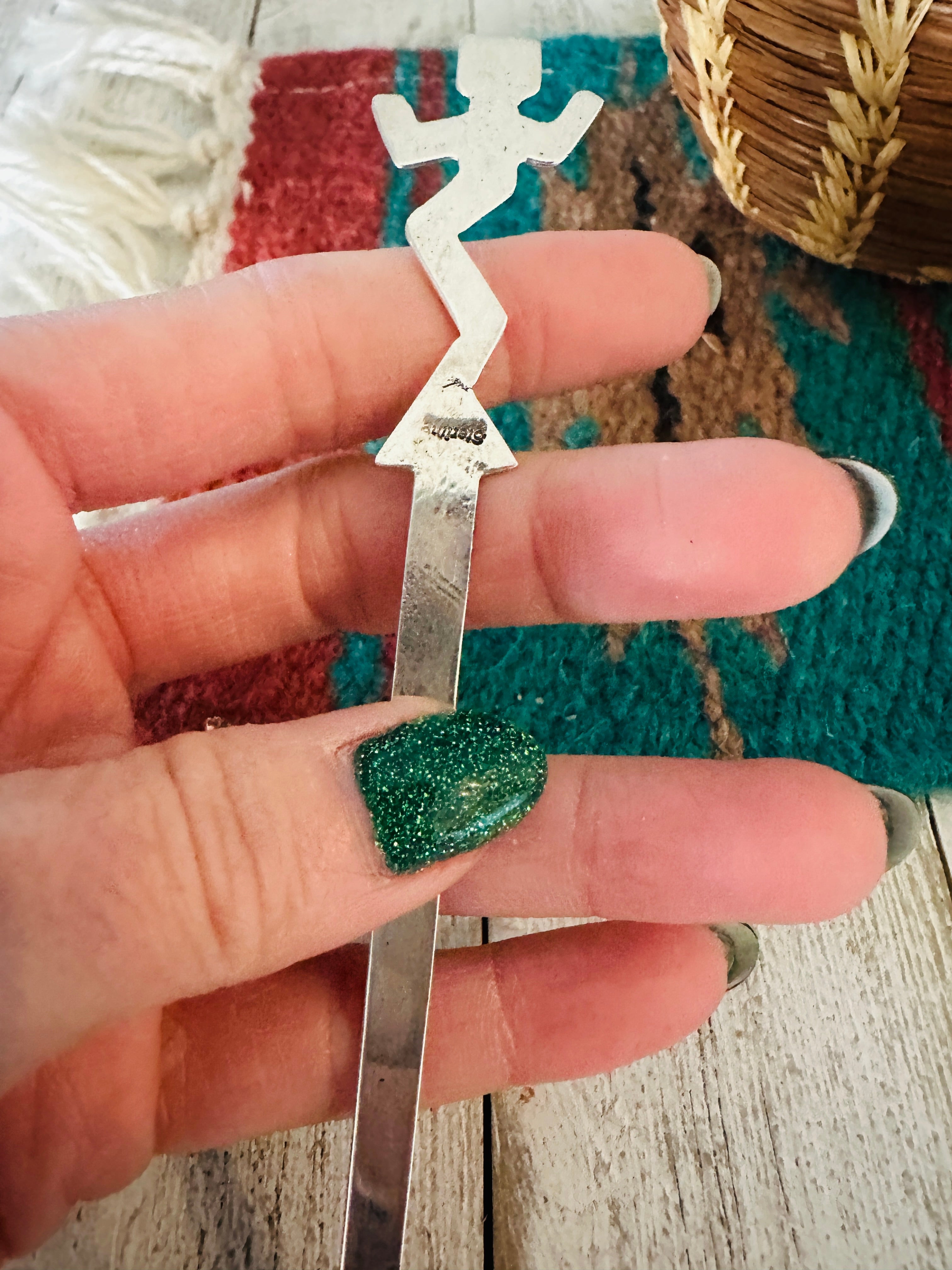 Navajo Turquoise & Sterling Silver Kachina Letter Opener