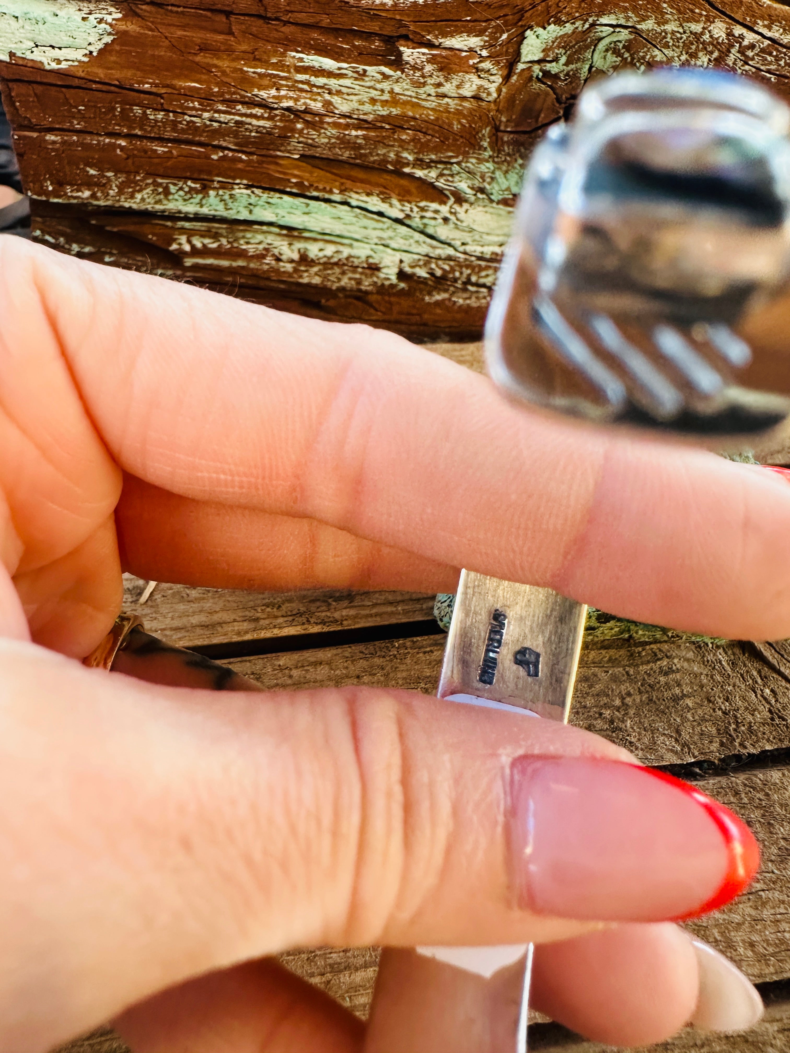 Handcrafted Sterling Silver and Abalone Cuff Bracelet by Federico Jimenez