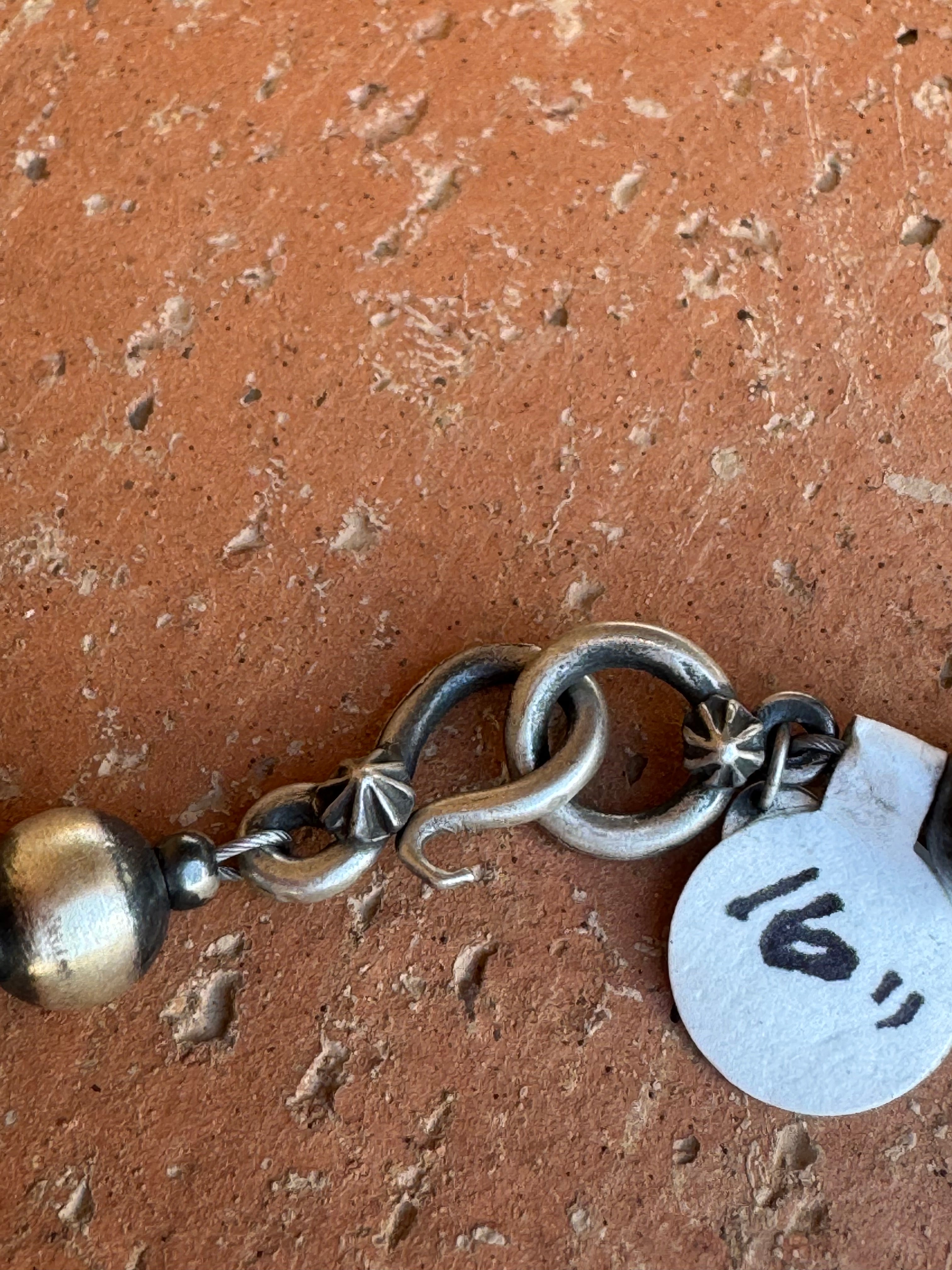 Handcrafted  Sterling Silver Pearl & Queen Pink Conch Beaded Necklace 8mm