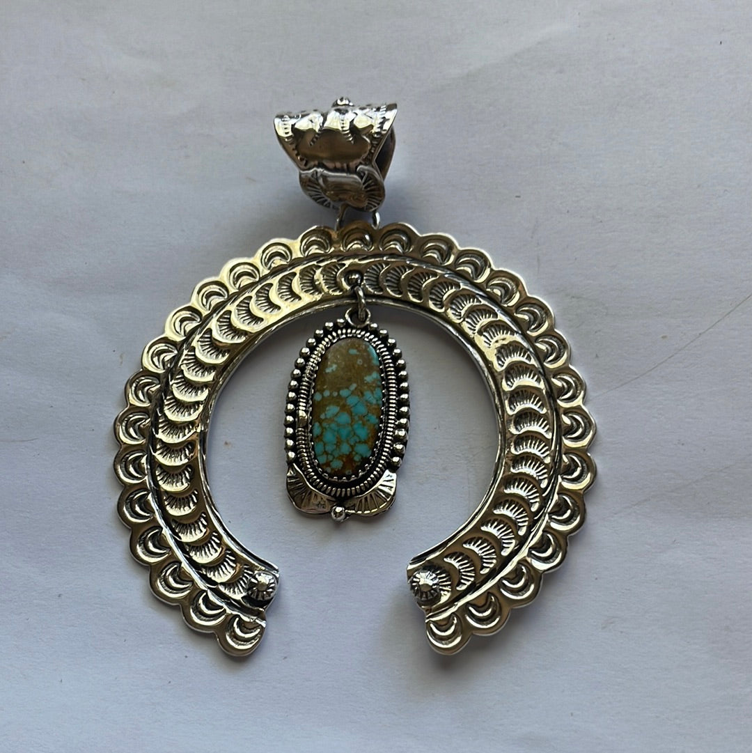 Handmade cheapest naja pendant turquoise