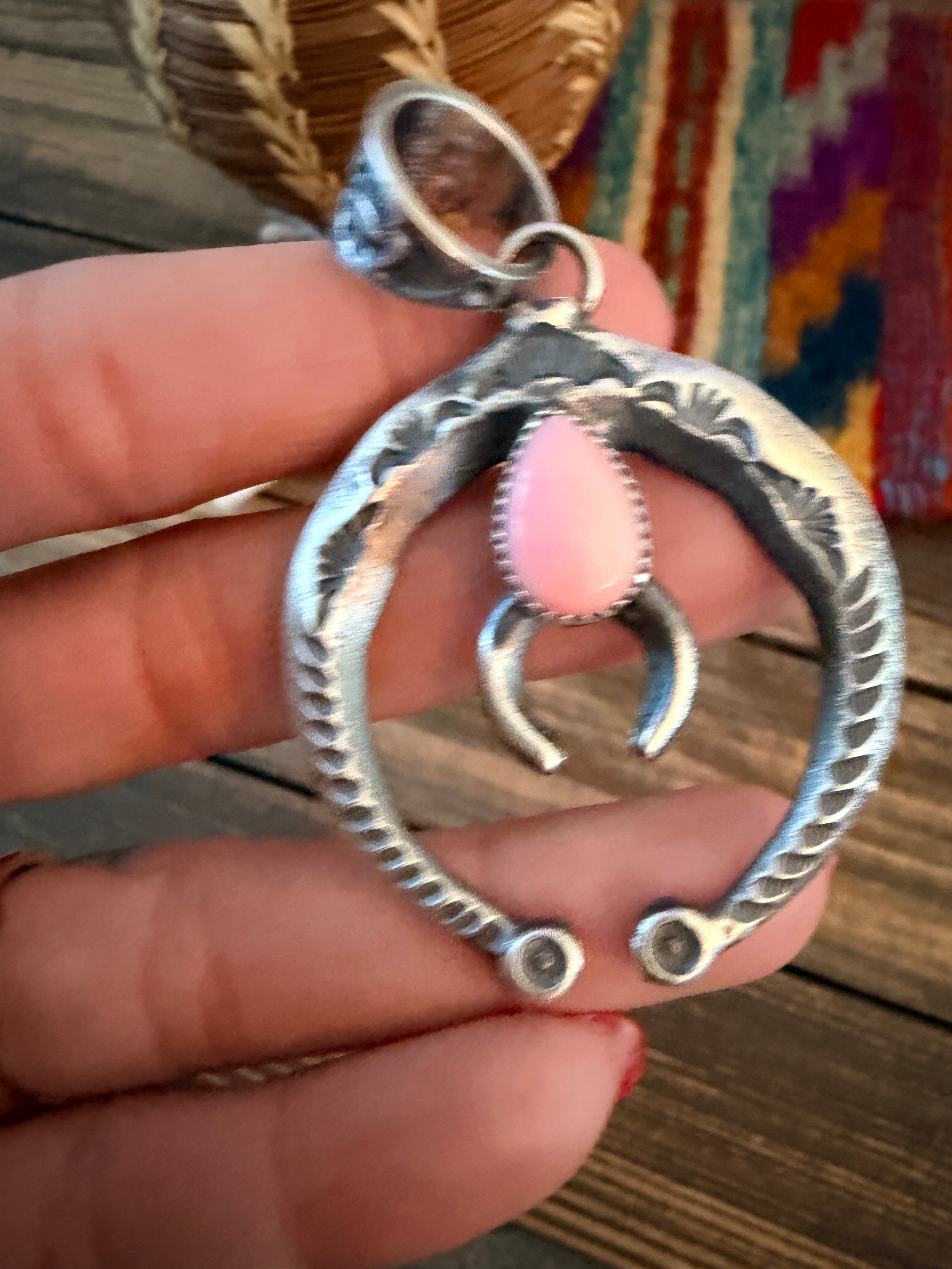 Handcrafted Sterling Silver & Queen Pink Naja Pendant by Kevin Billah