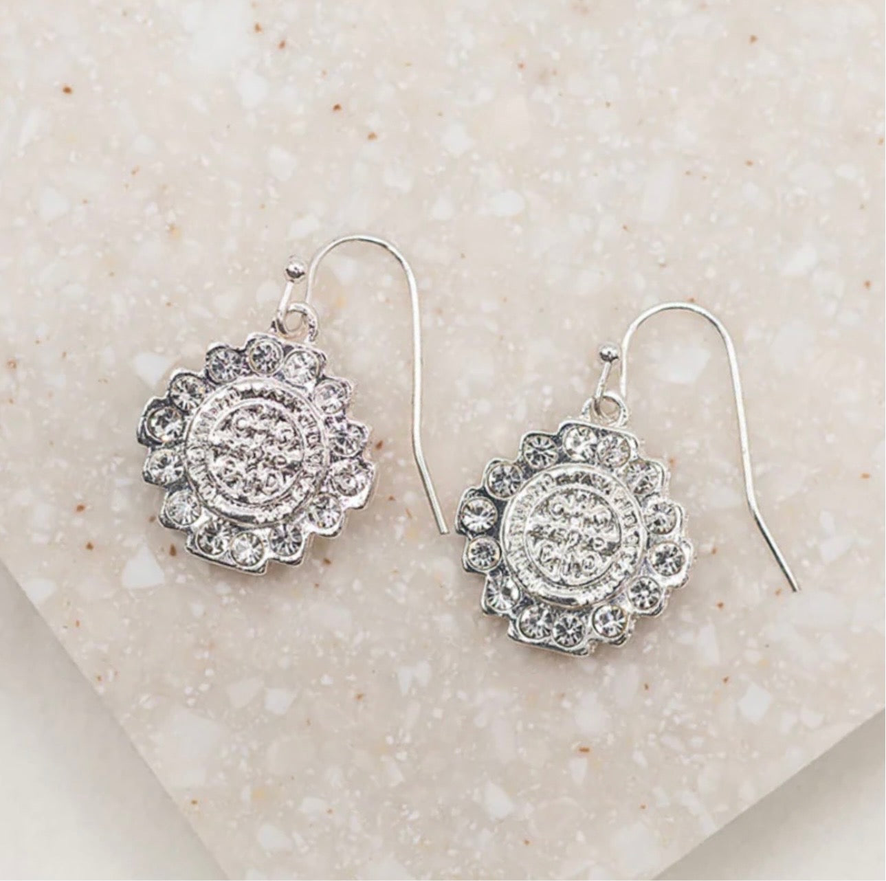 Blessed Brilliance Trinity Crystal Drop Earrings