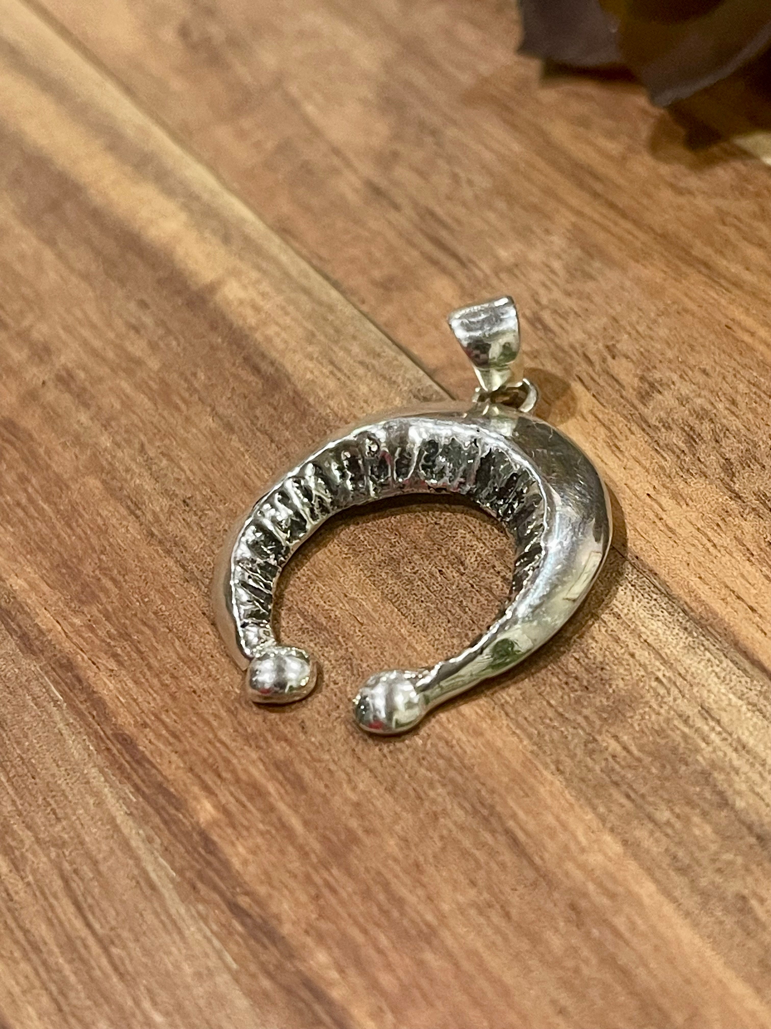 Navajo Sterling Silver & Naja Pendant