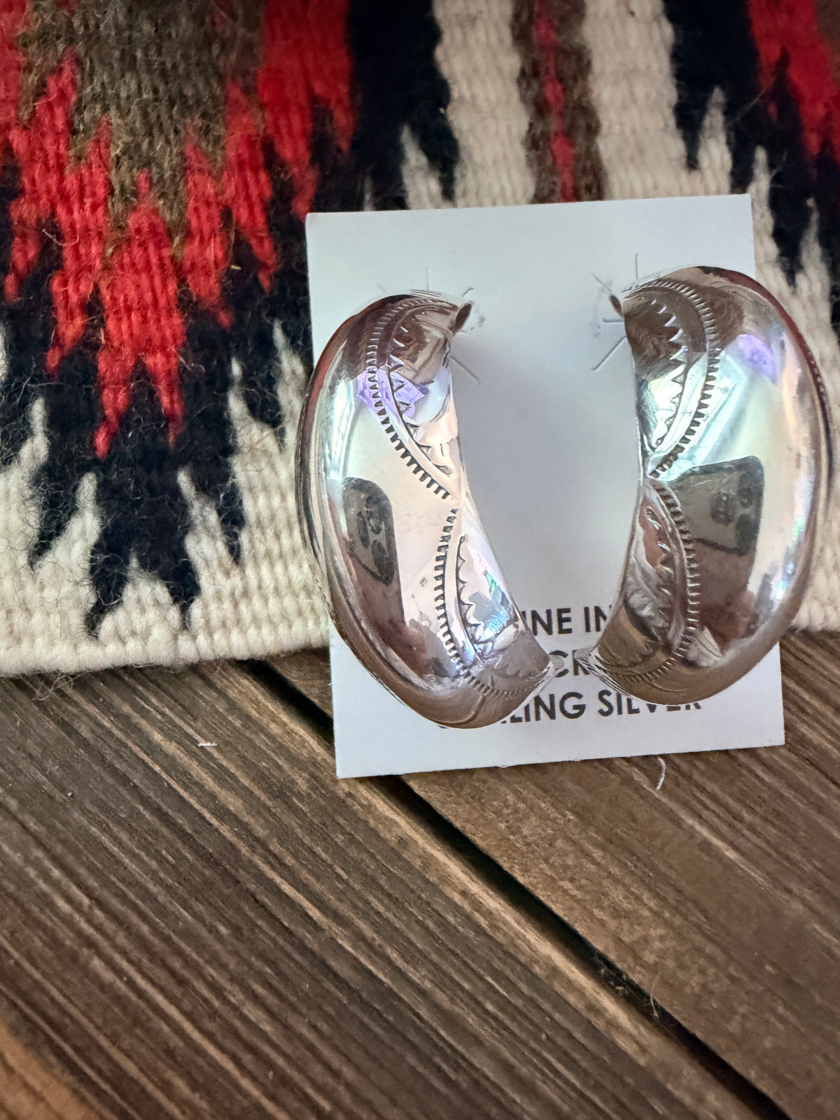 Handcrafted Sterling Silver Hoop Earrings