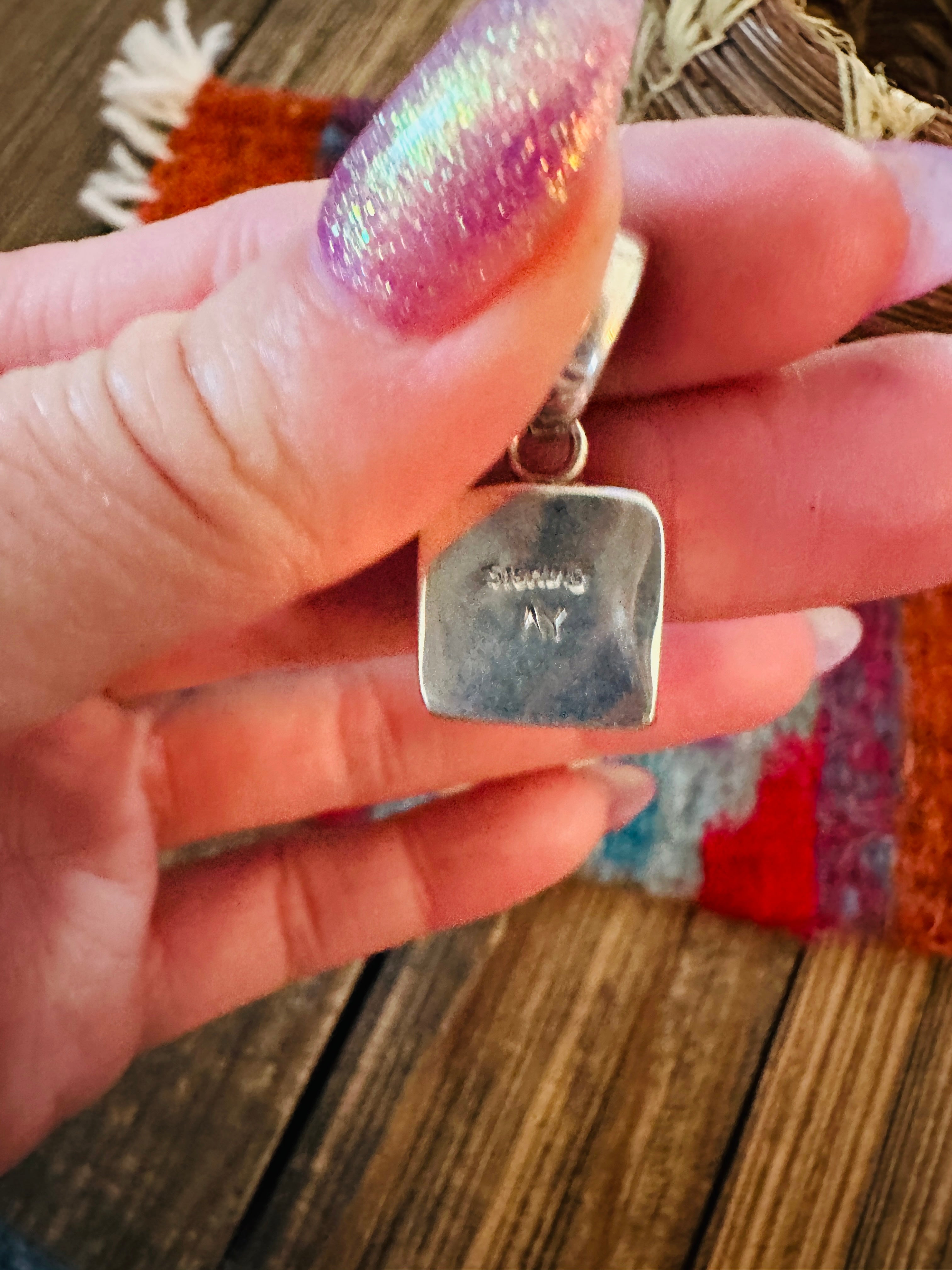 Handcrafted Sterling Silver & Turquoise Pendant