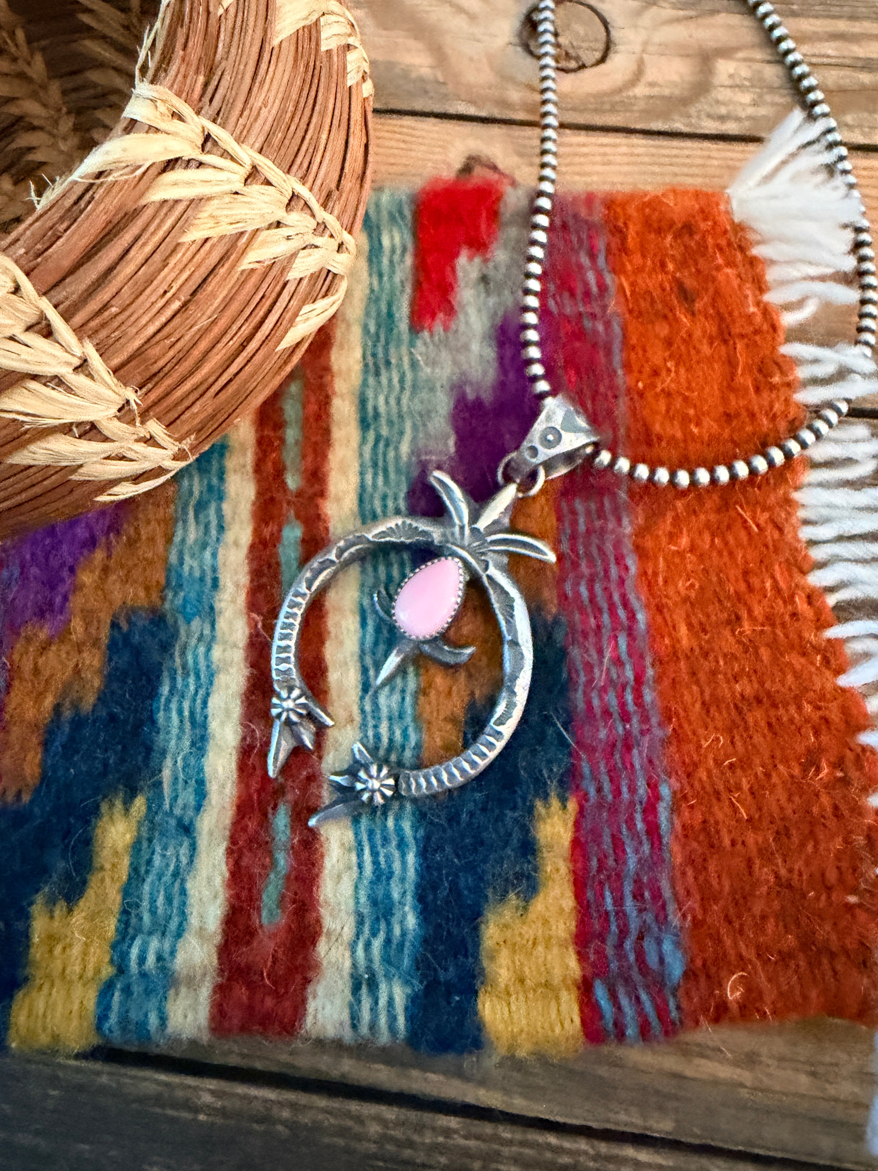 Handcrafted Sterling Silver & Queen Pink Naja Pendant by Kevin Billah