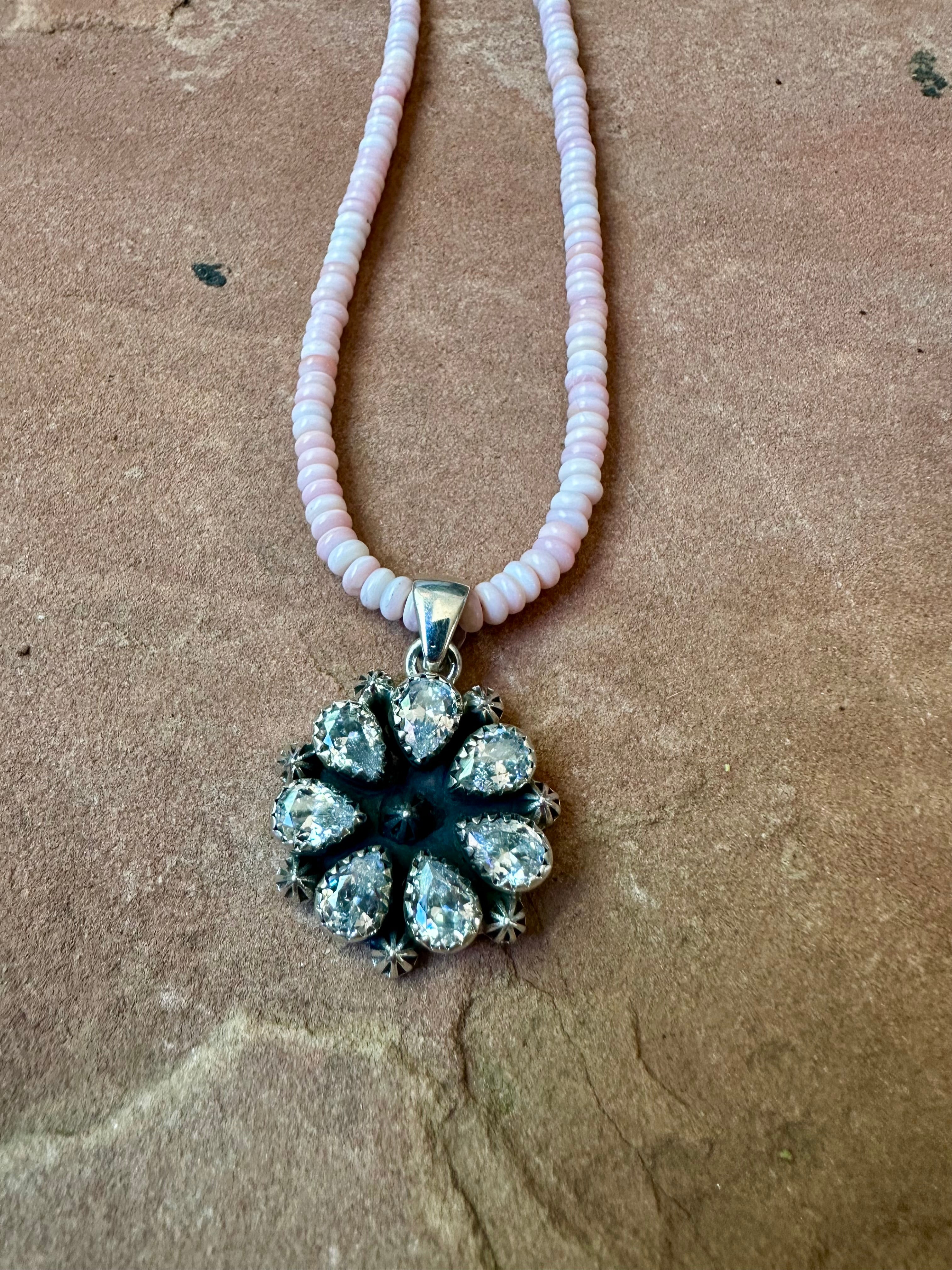 Handmade CZ & Sterling Silver Pendant