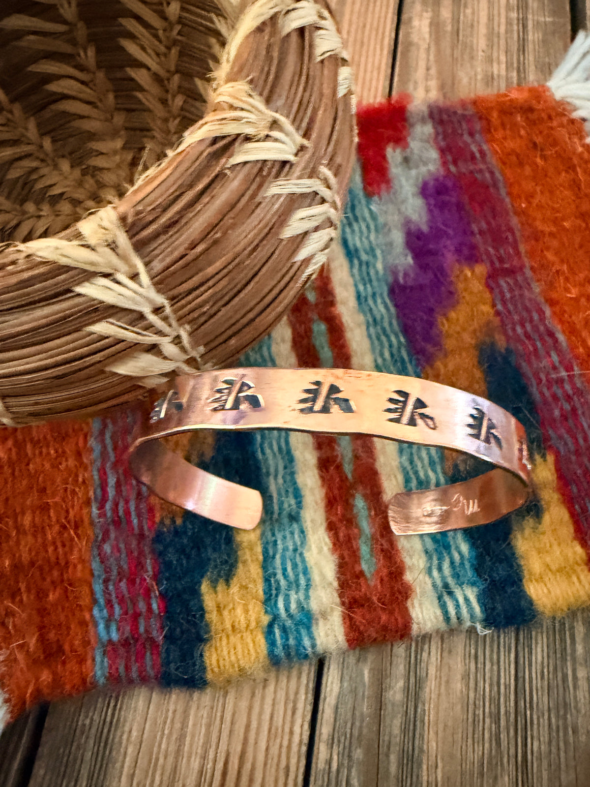Handcrafted Copper Bear Paw Cuff Bracelet