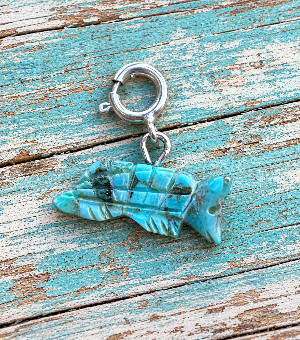Handcrafted Turquoise Armadillo Charm