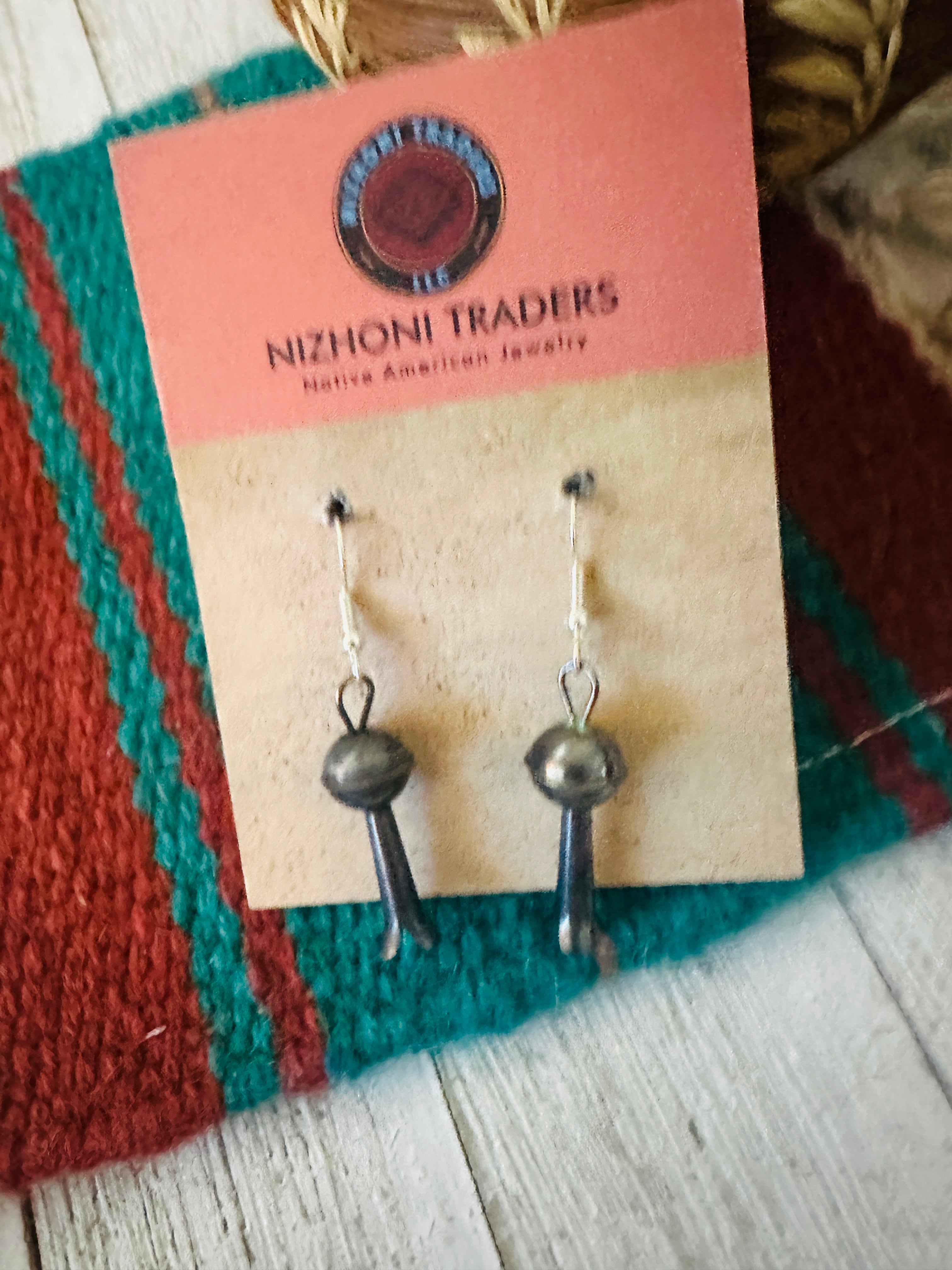 Navajo Sterling Silver Blossom Dangles