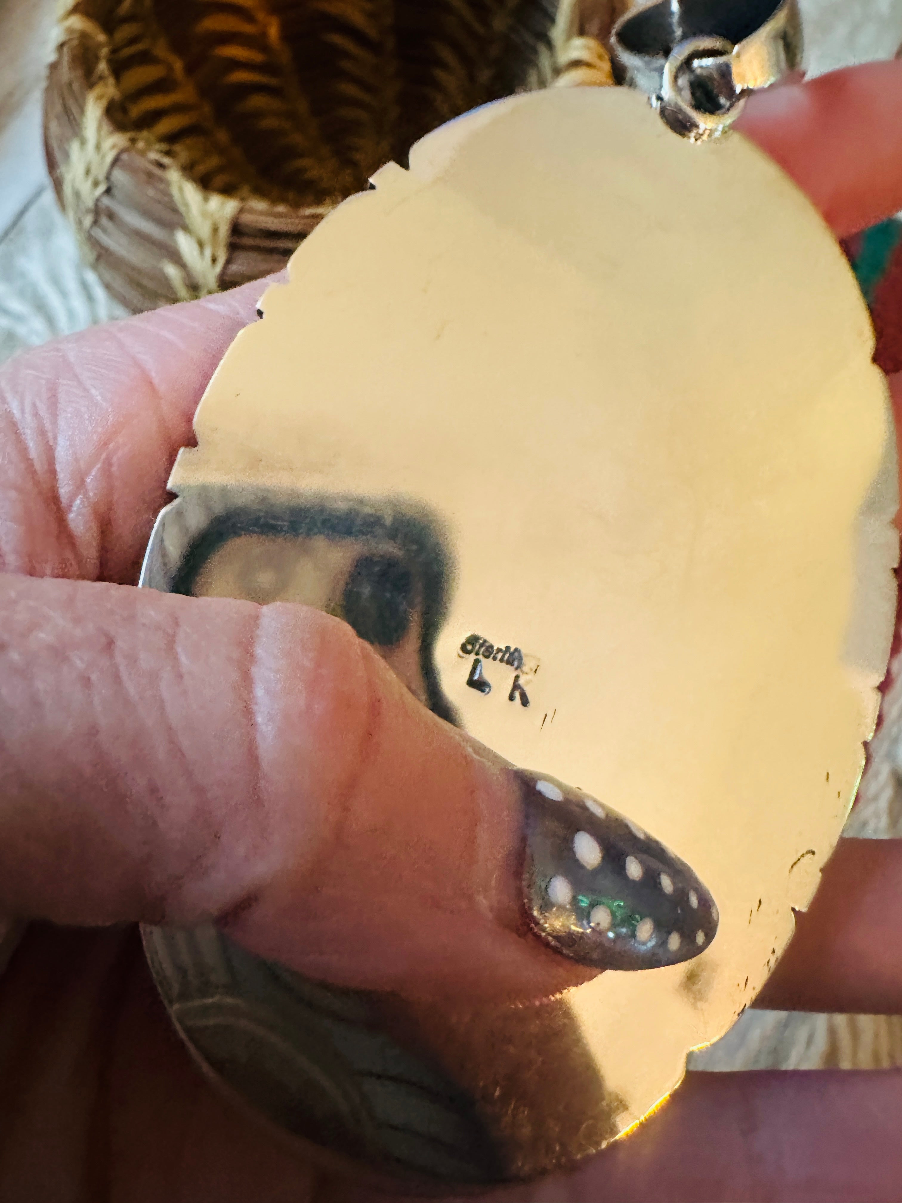 Handcrafted Golden Hills Turquoise & Sterling Silver Pendant