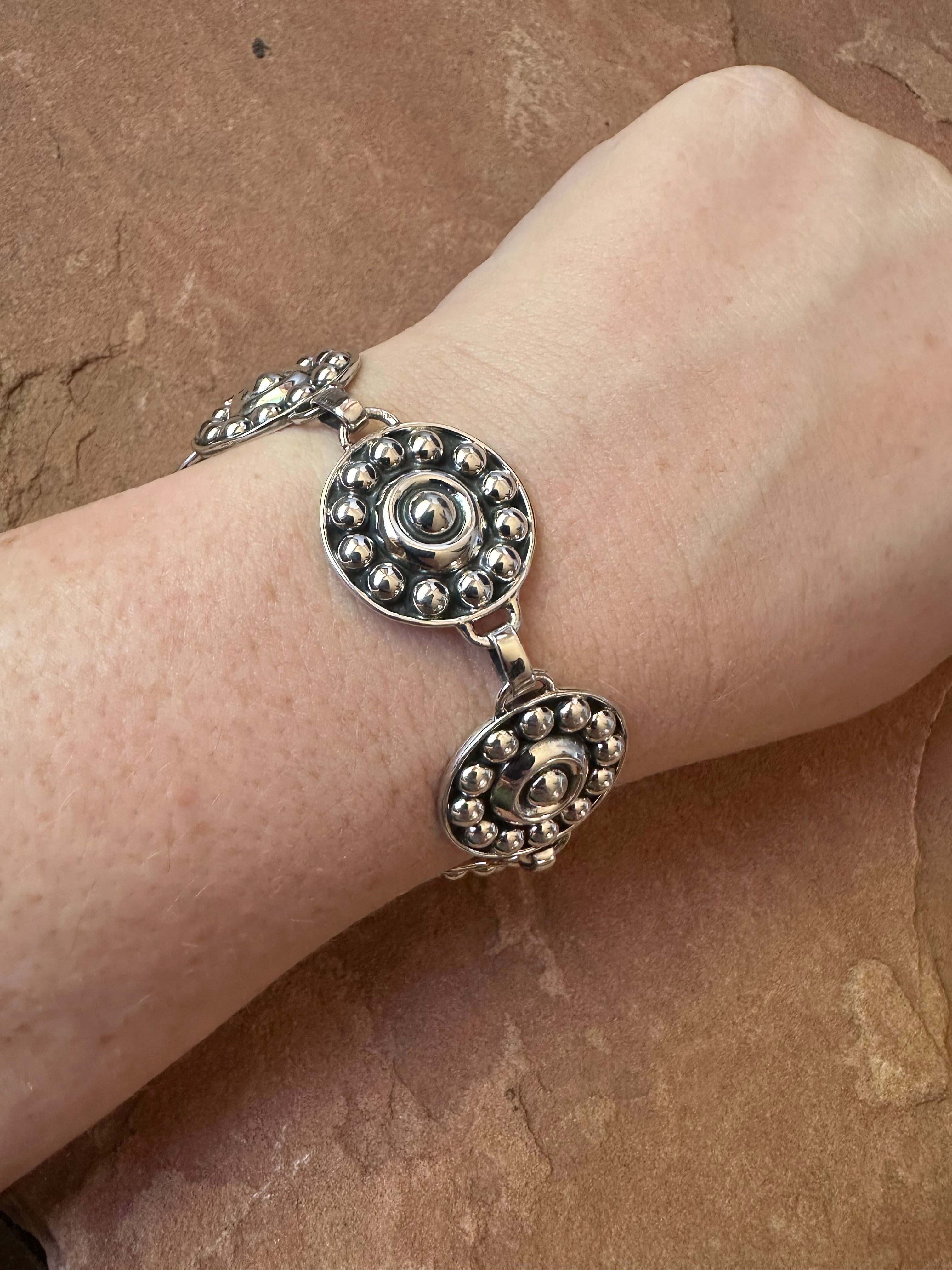 Handmade Sterling Silver Ball Bracelet