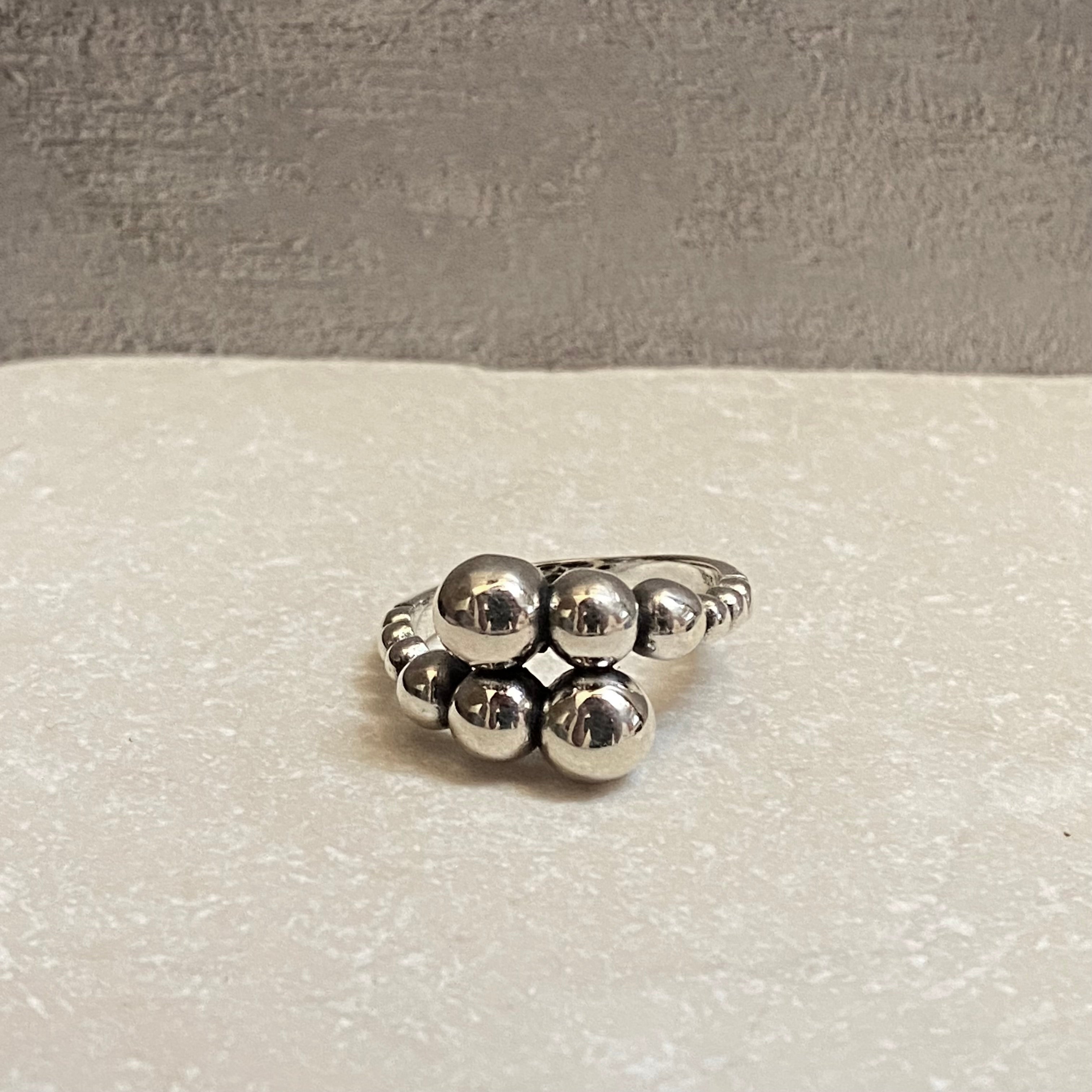 Sterling Silver Bubble Strand Ring