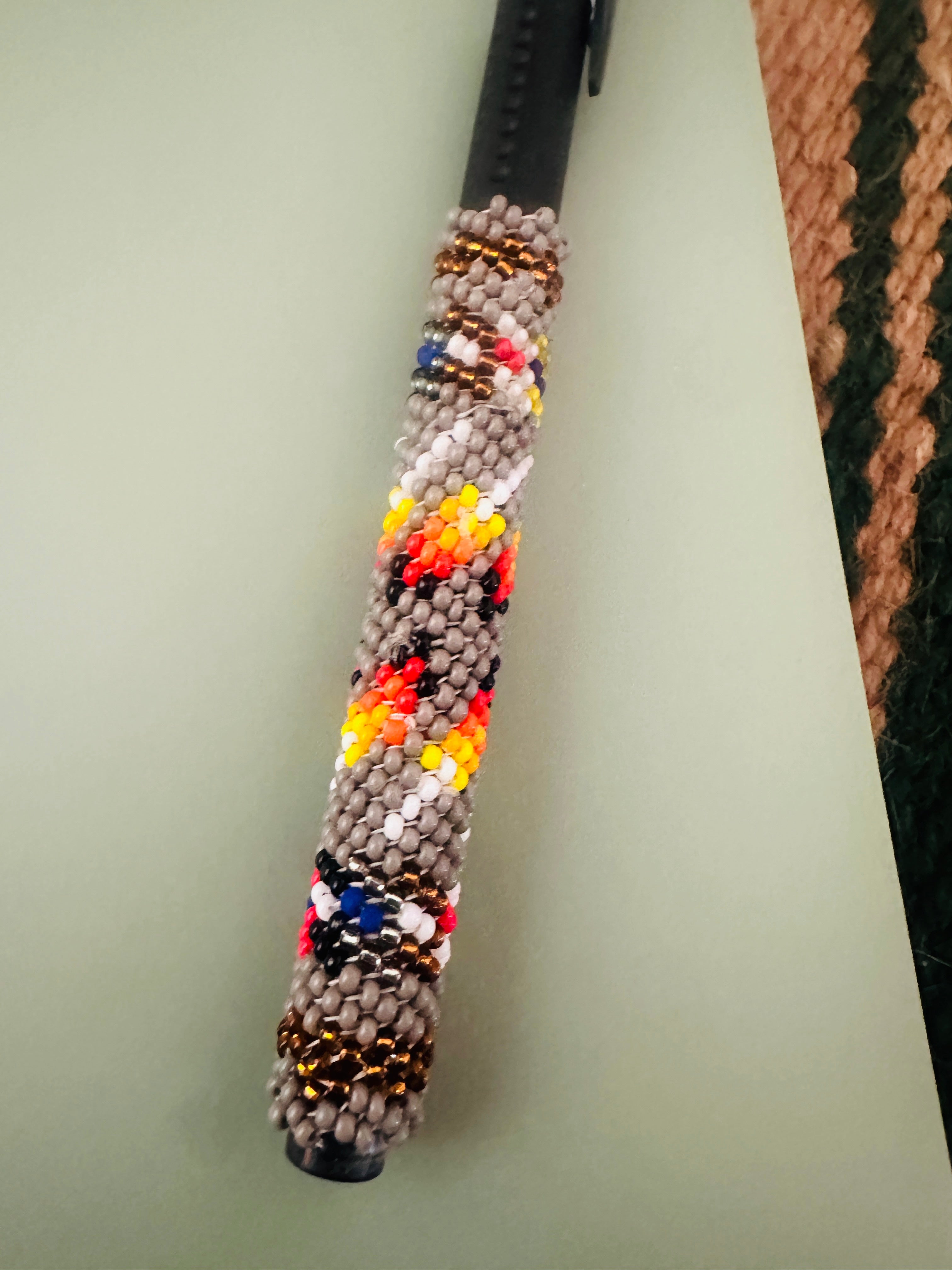 Handcrafted  Muticolor Beaded Pen