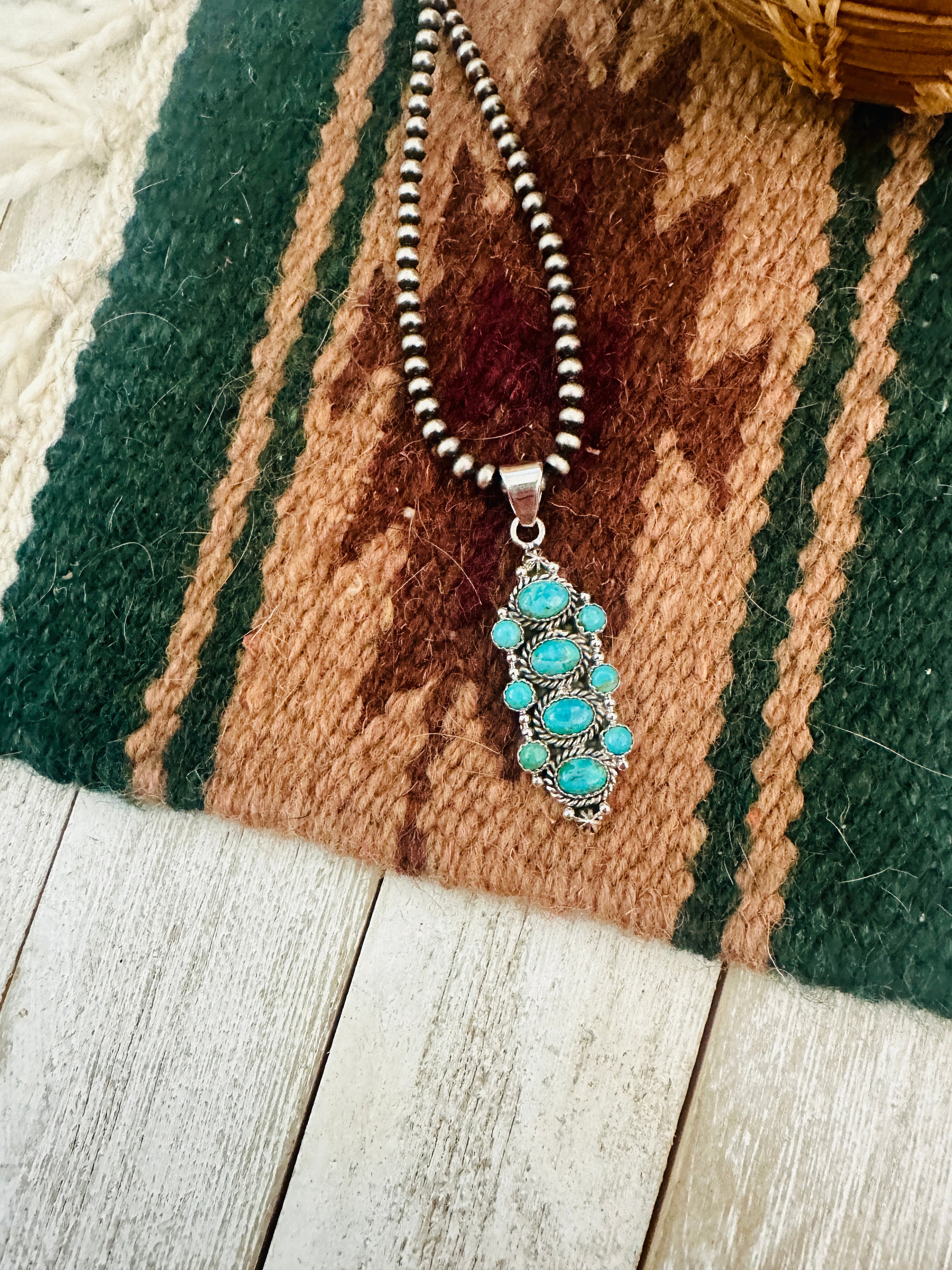 Handmade Turquoise & Sterling Silver Pendant