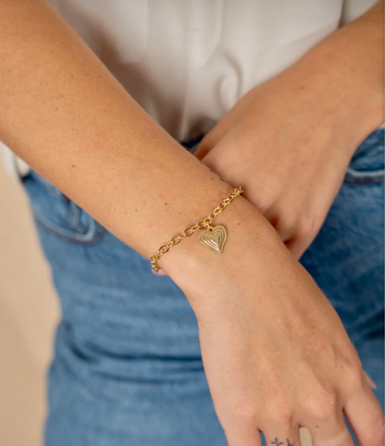 Beating Heart Charm Bracelet