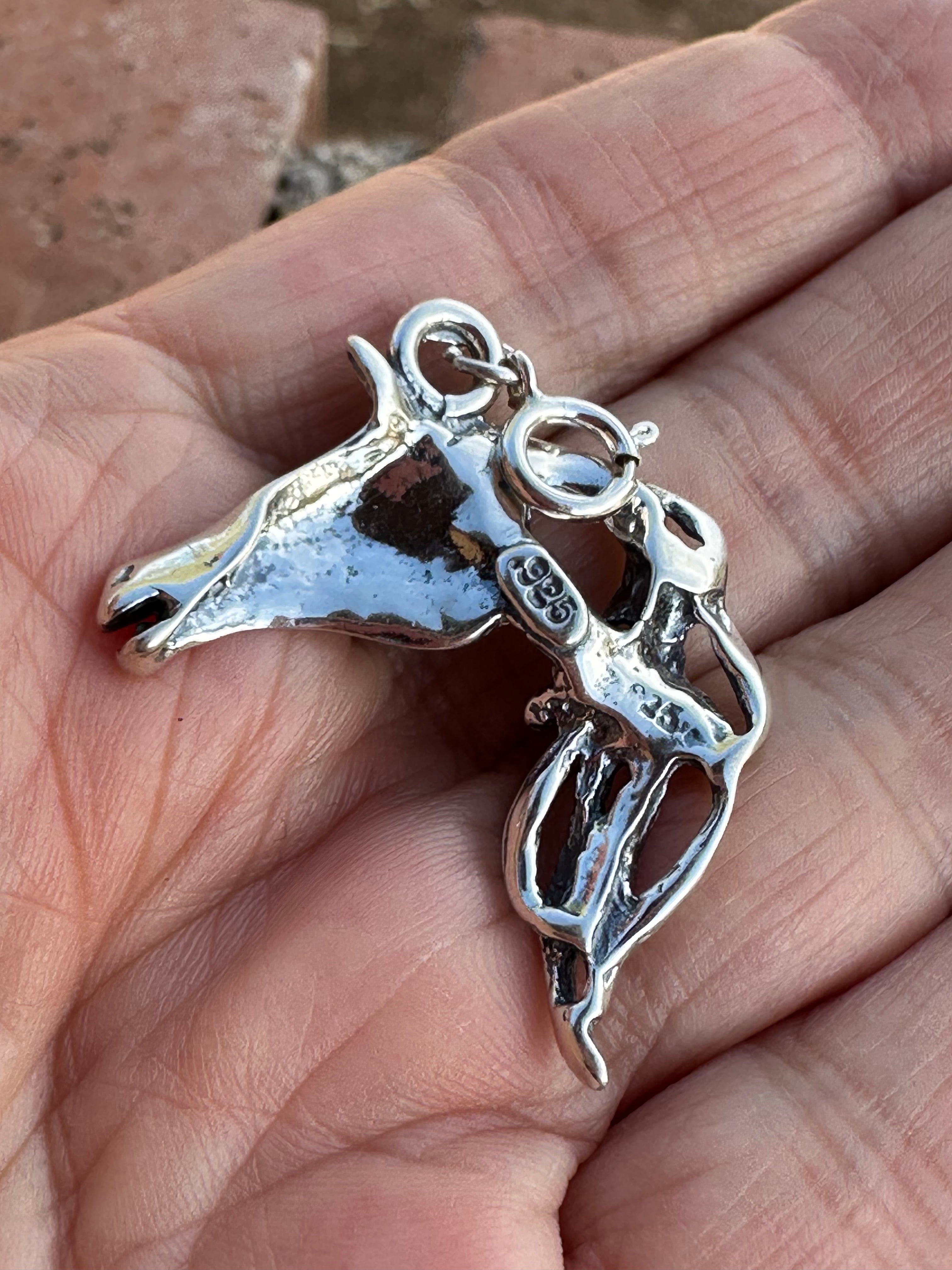 Sterling Silver Wild Horse Charm