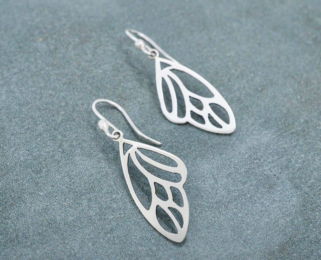 Small Butterfly Wing Earrings ON Hook