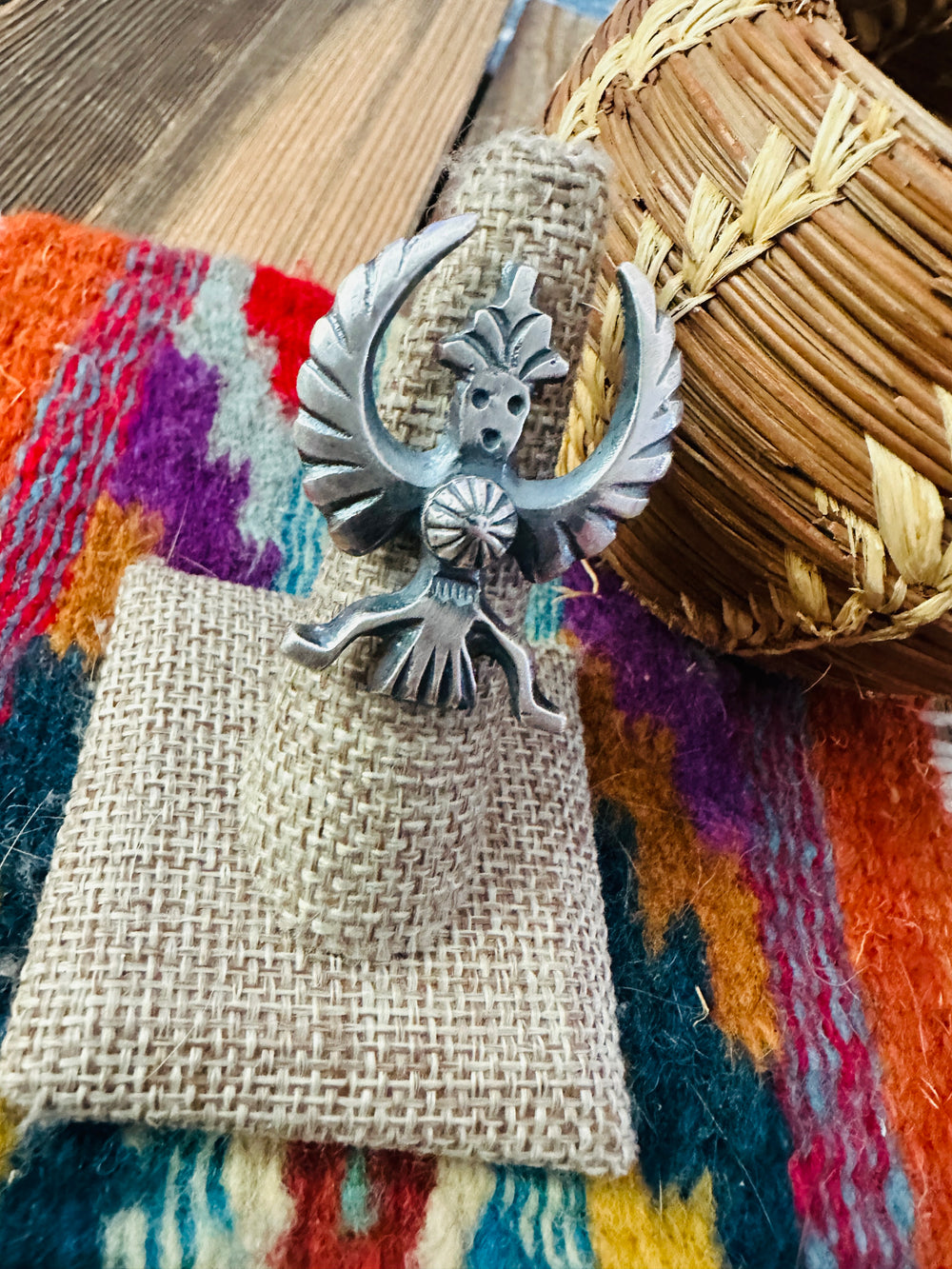 Handcrafted Sterling Silver Thunderbird Ring by Chimney Butte