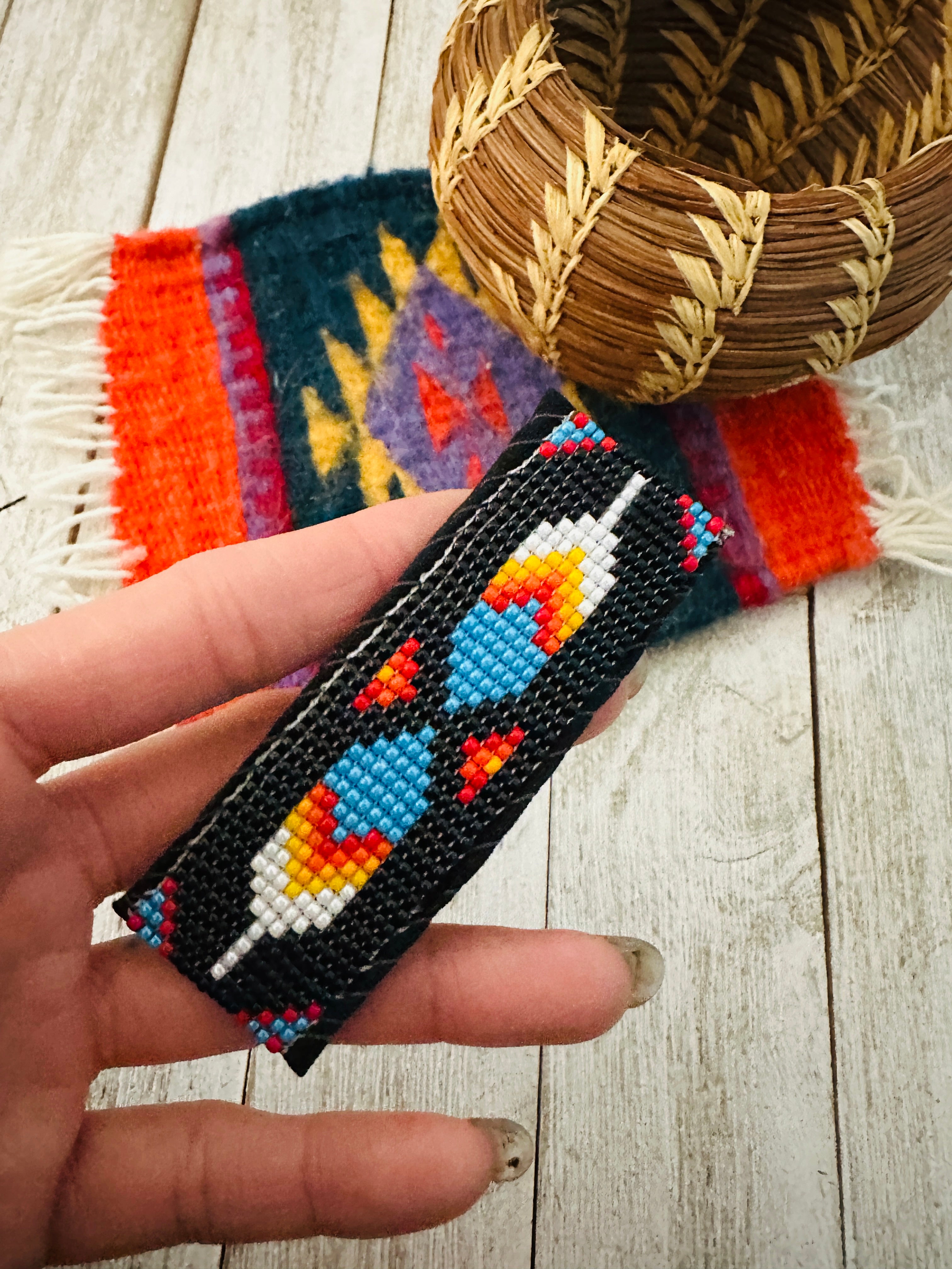 Navajo Handmade Beaded Barrette