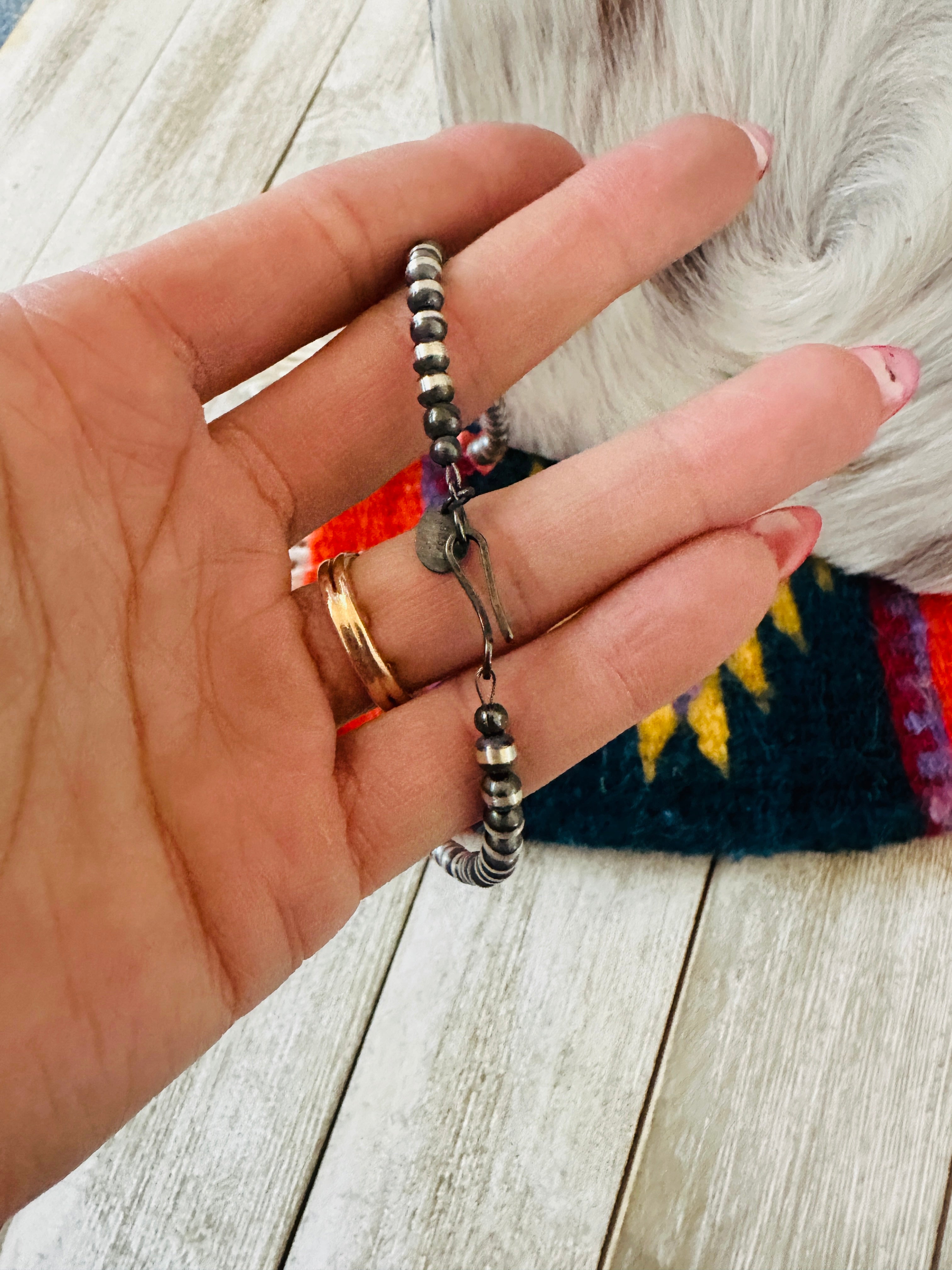 Handcrafted Sterling Silver & Spiny Oyster Beaded 20” Necklace