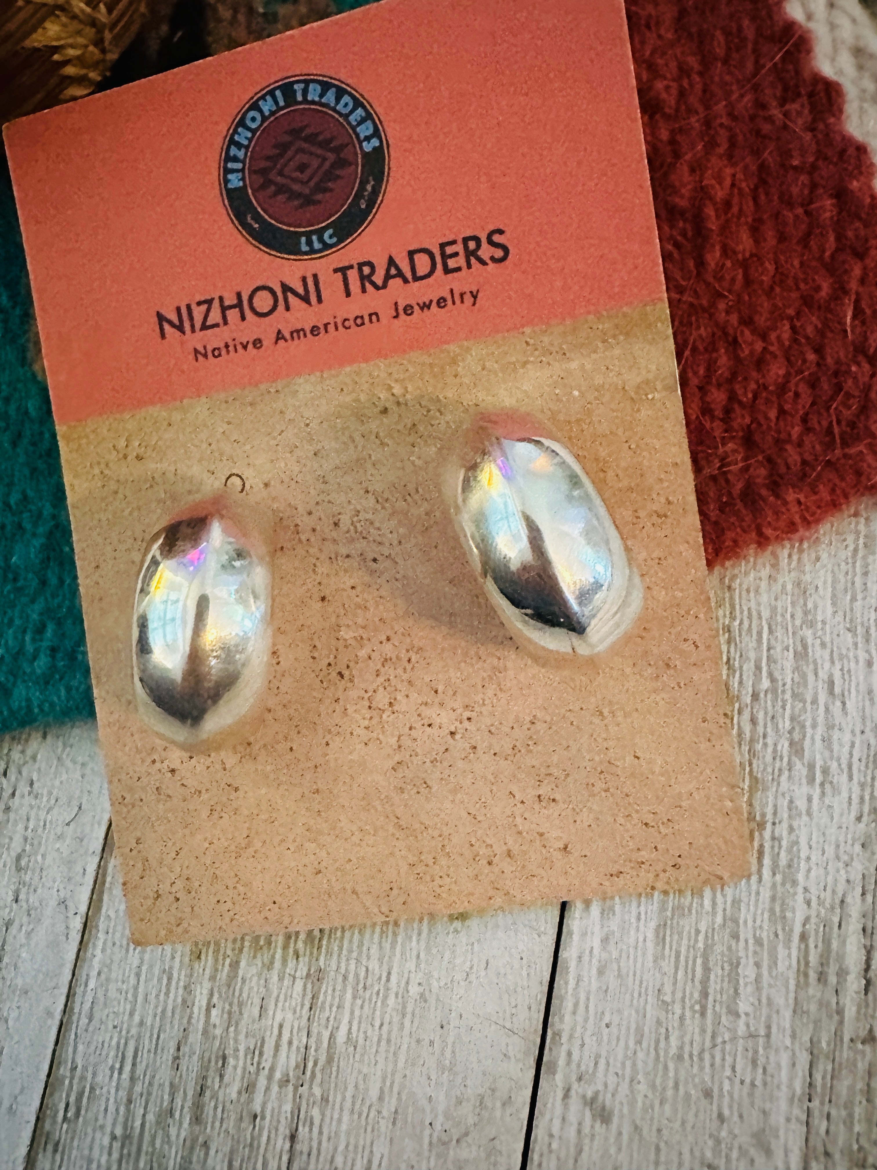 Handcrafted Sterling Silver Hoop Earrings