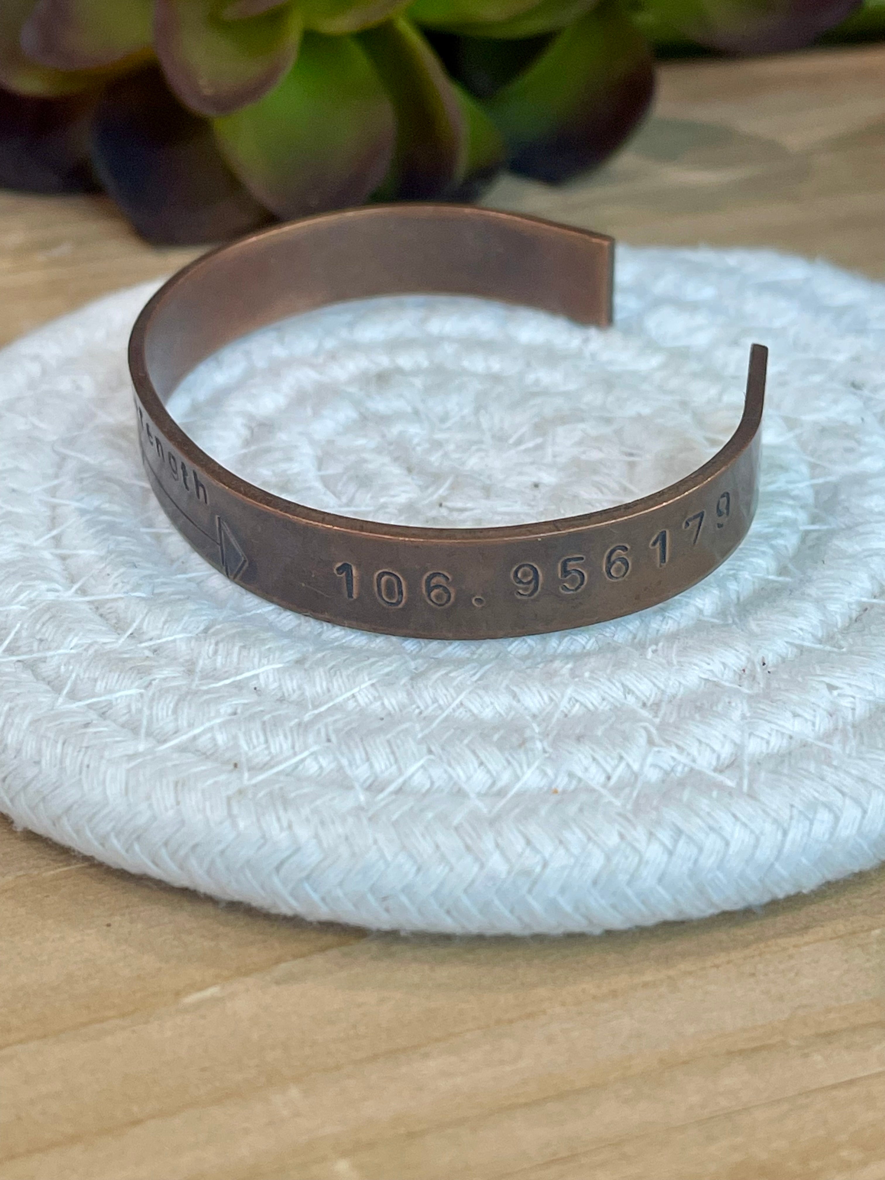 Vintage Handmade Copper Strength Cuff