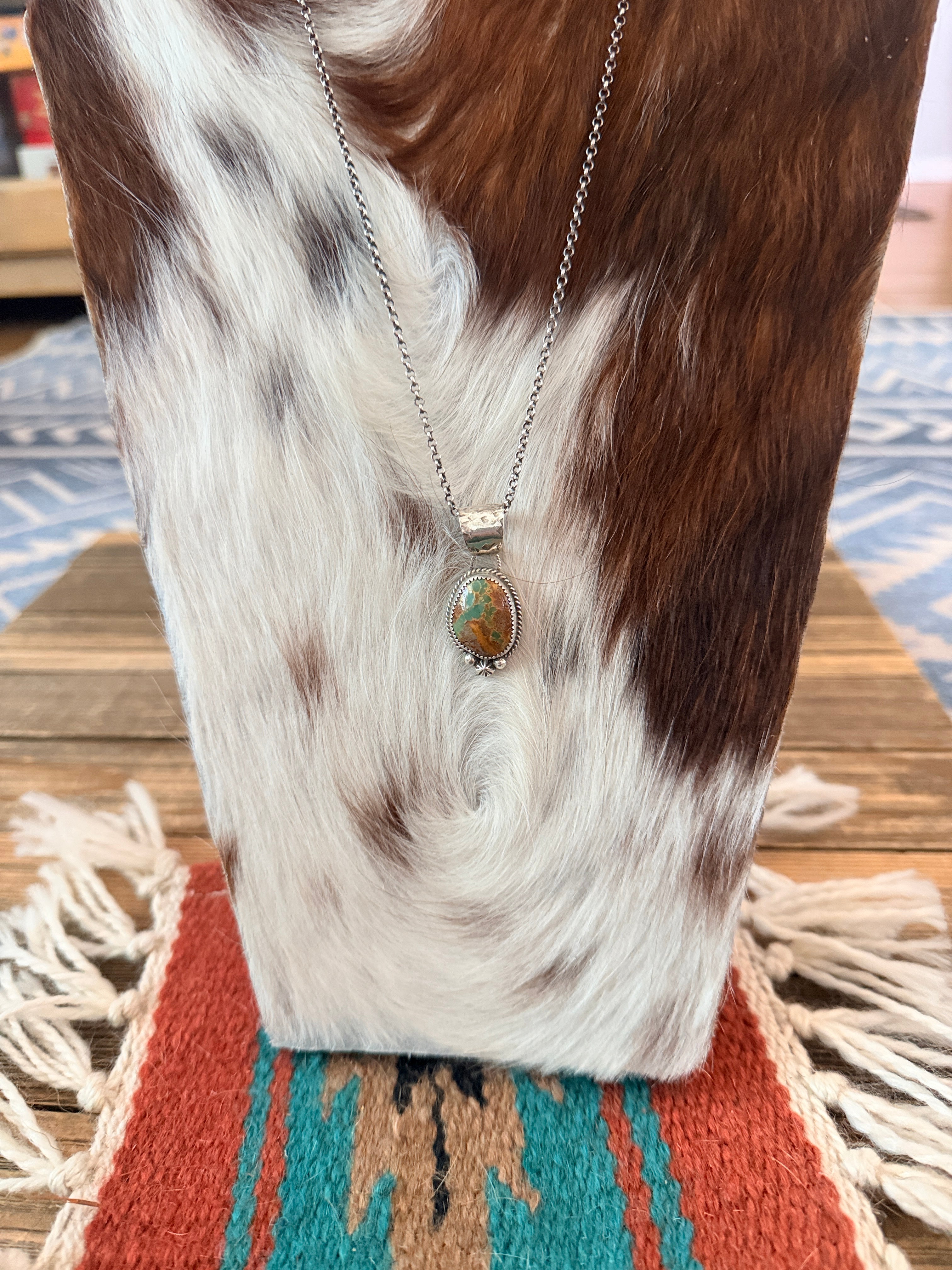 Handmade Sterling Silver & Turquoise Necklace