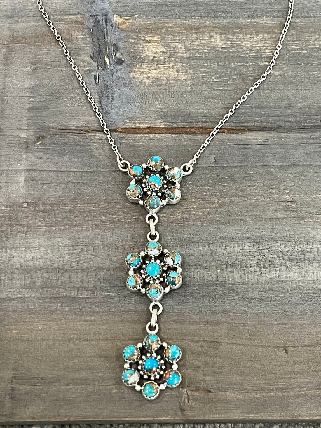 Handmade Sterling Silver & Spice Lariat Necklace