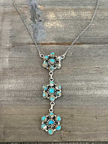 Handmade Sterling Silver & Spice Lariat Necklace