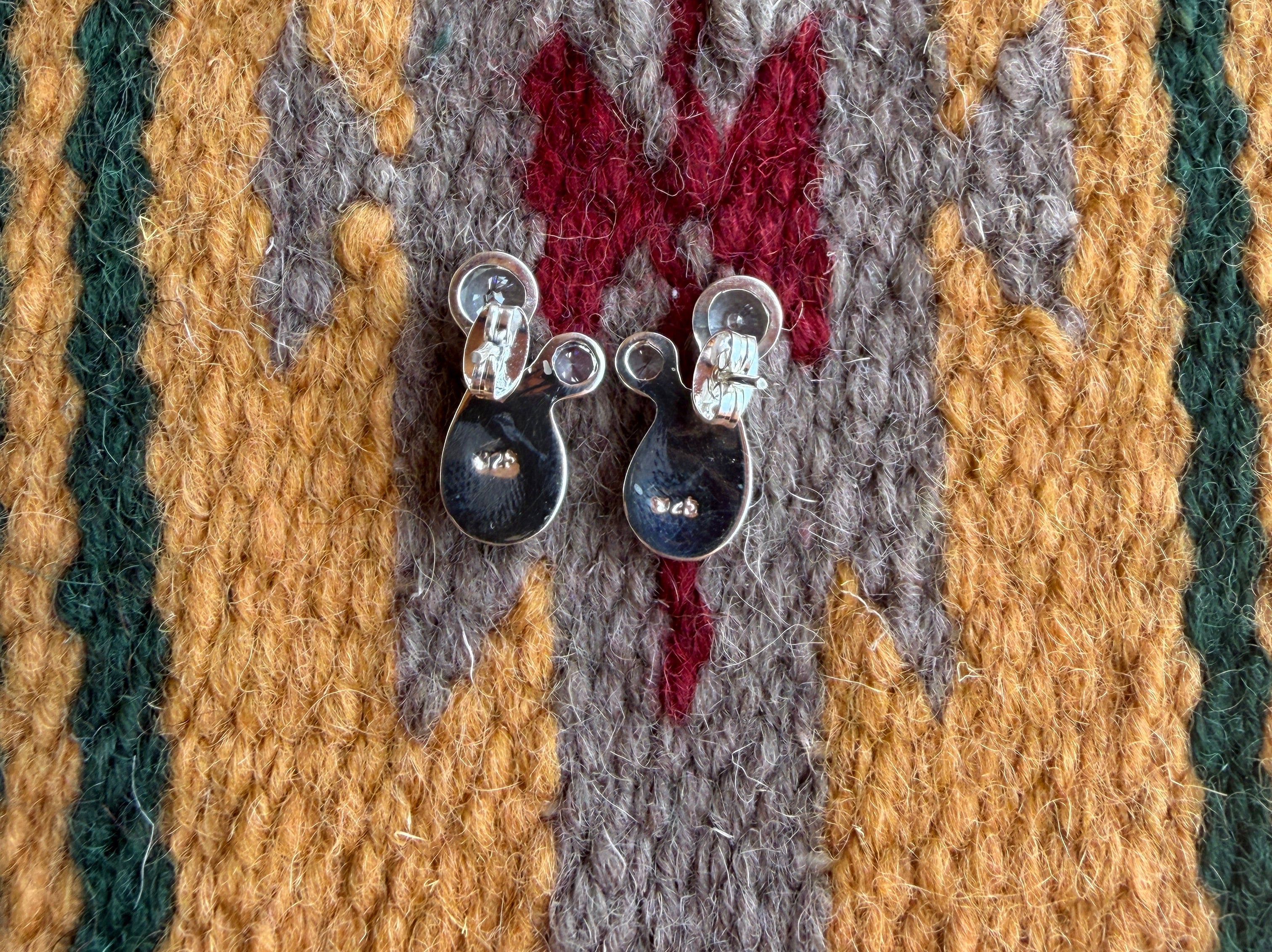Handmade Turquoise & Sterling Silver Post Earrings