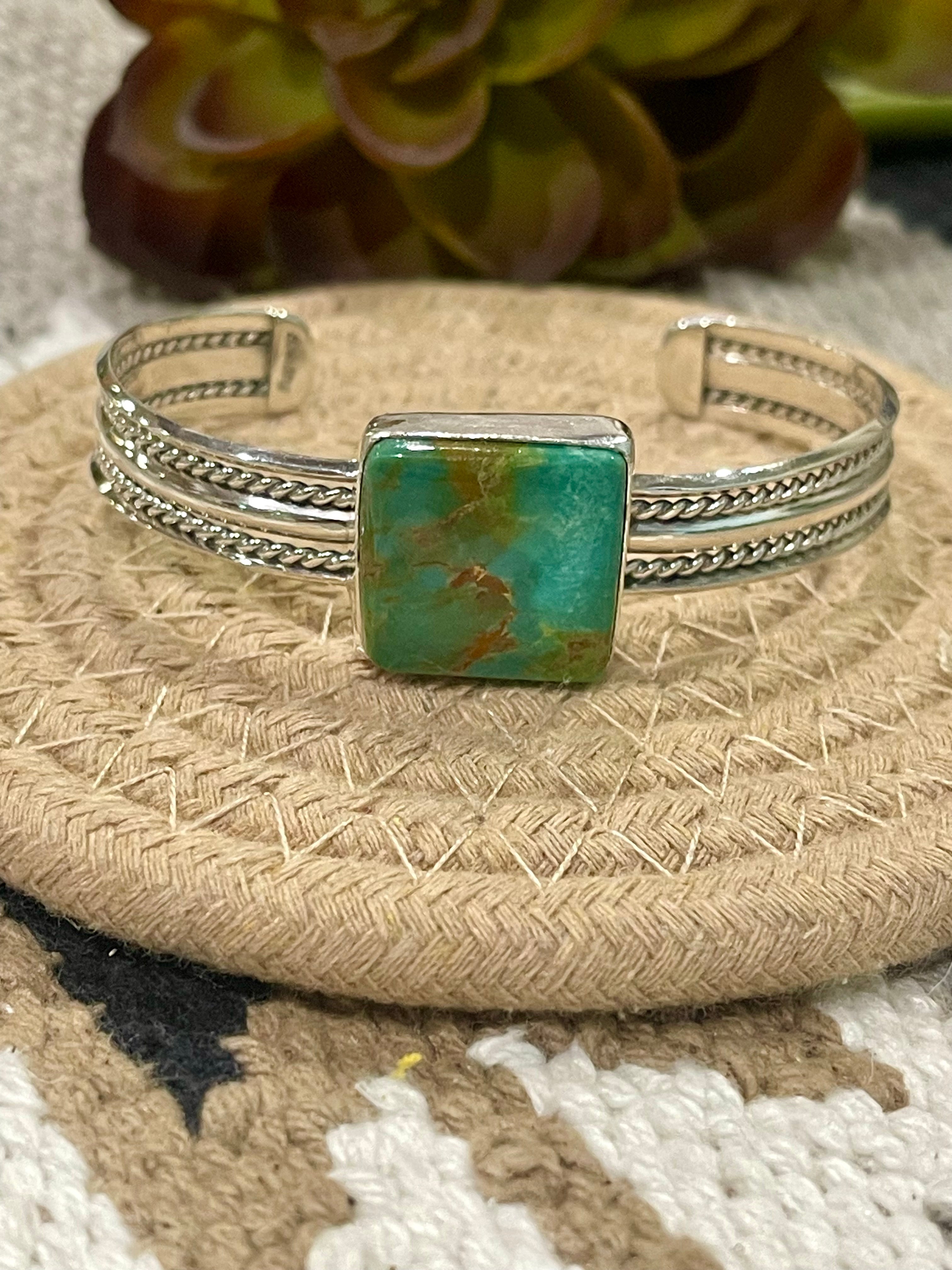 Navajo Turquoise & Sterling Silver Cuff Bracelet