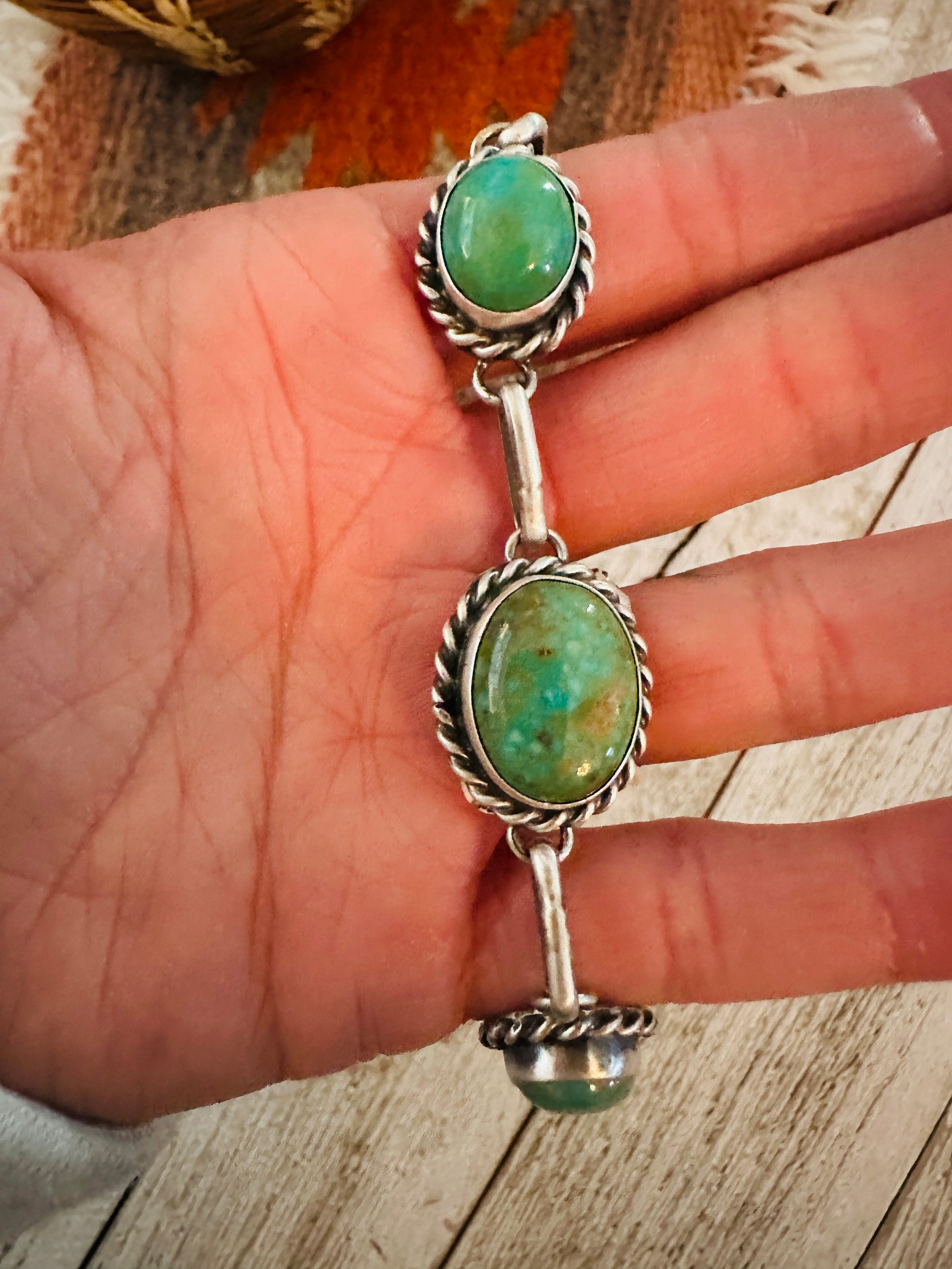Handcrafted  Sterling Silver & Turquoise Necklace