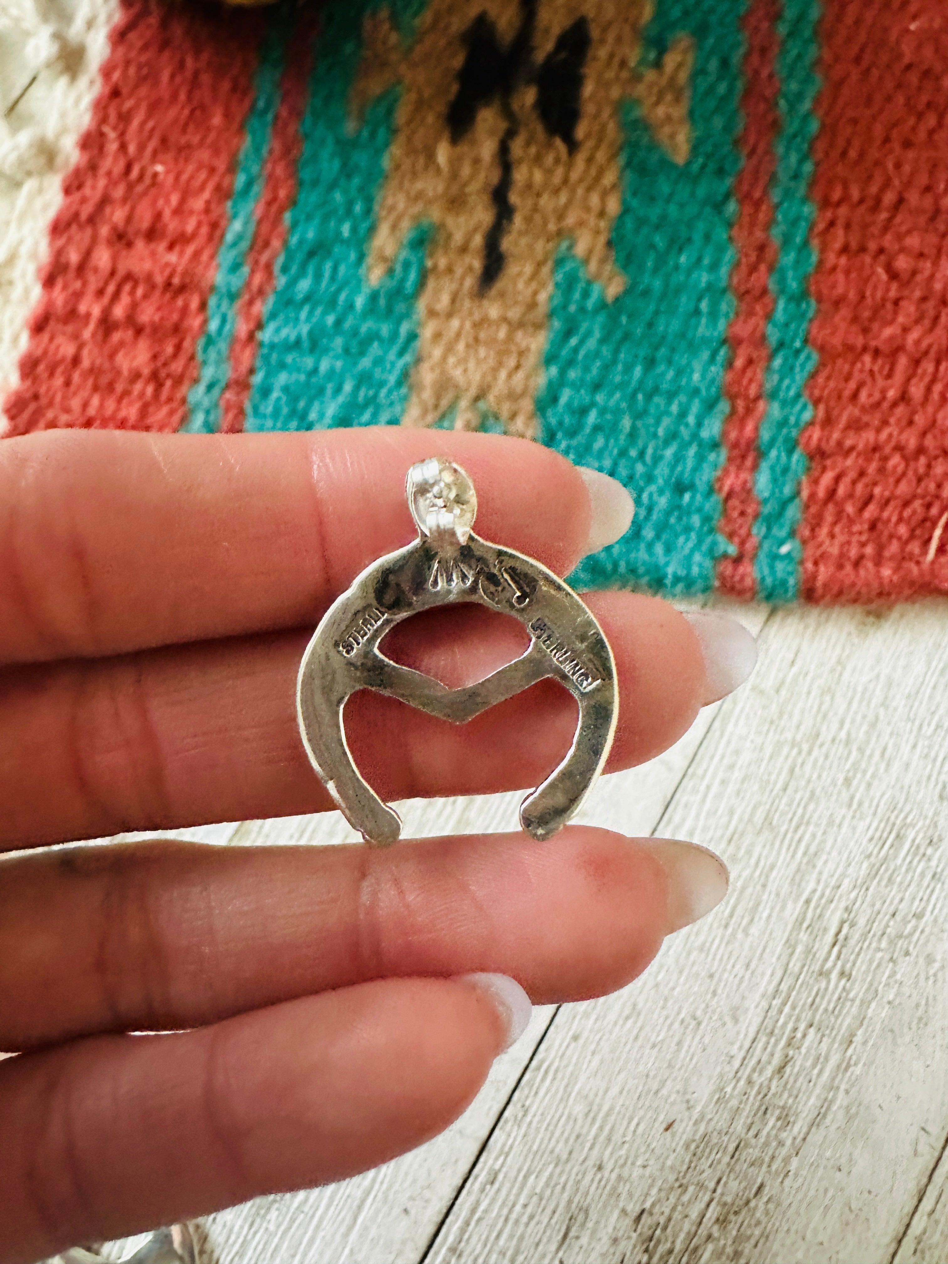 Handcrafted Sterling Silver Naja Stud Earrings