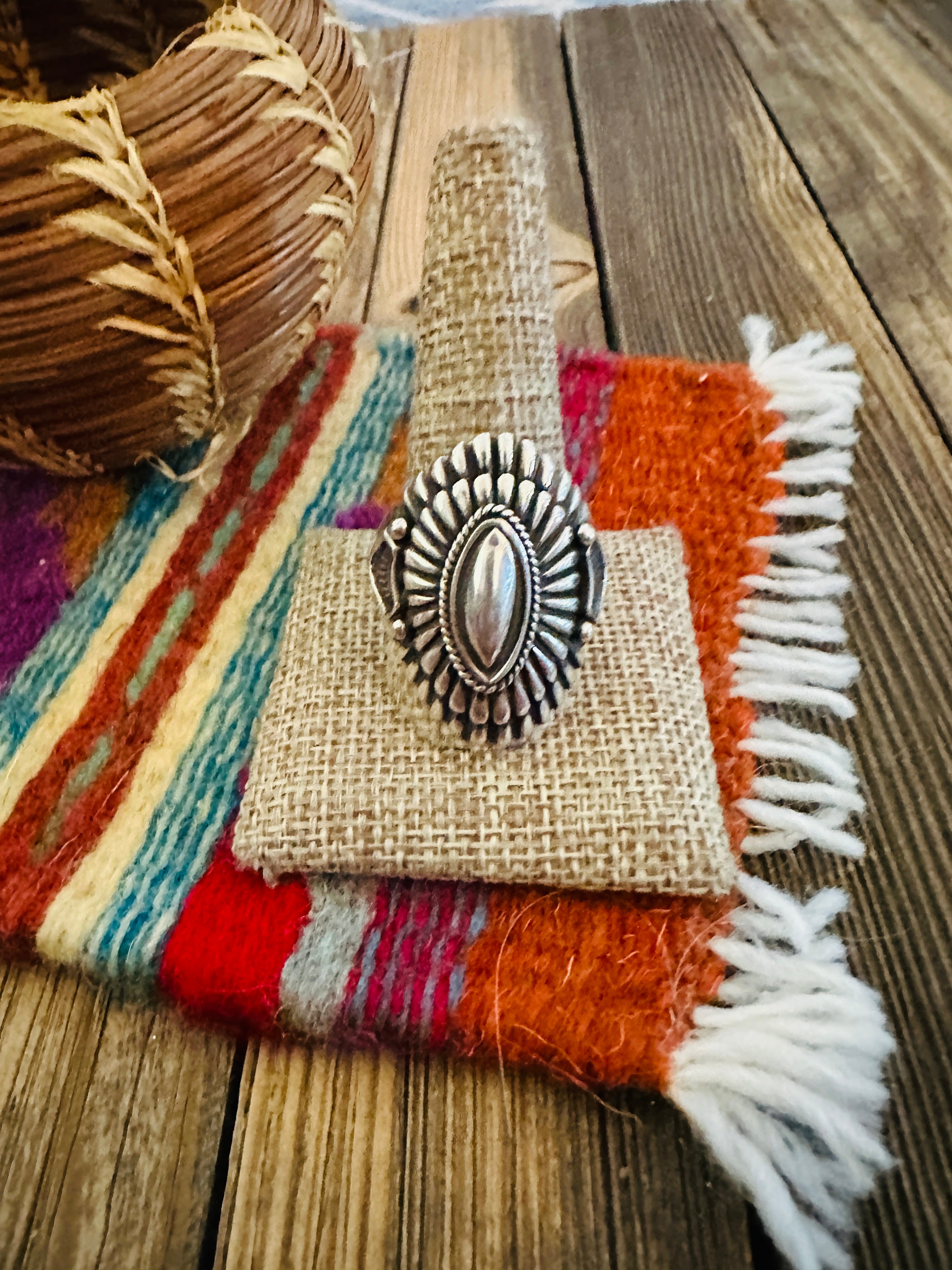 Handcrafted Sterling Silver Ring by Harry H. Begay