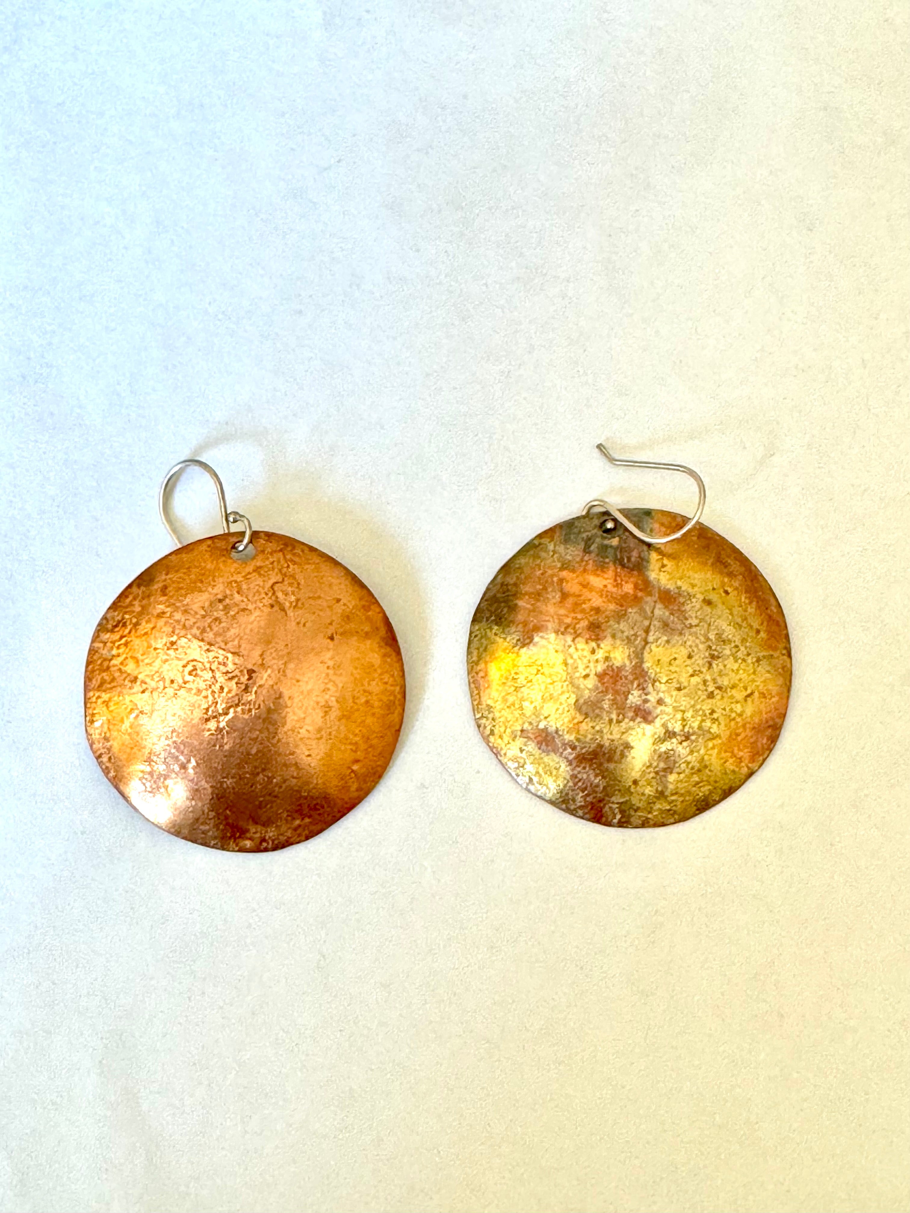 Vintage Handmade Copper Earrings