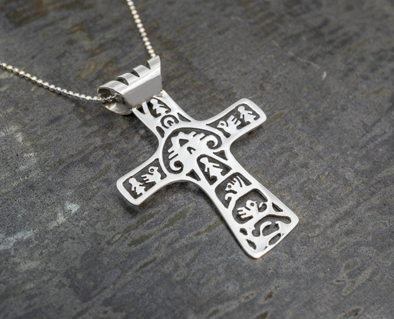 Tableau Cross Pendant Necklace