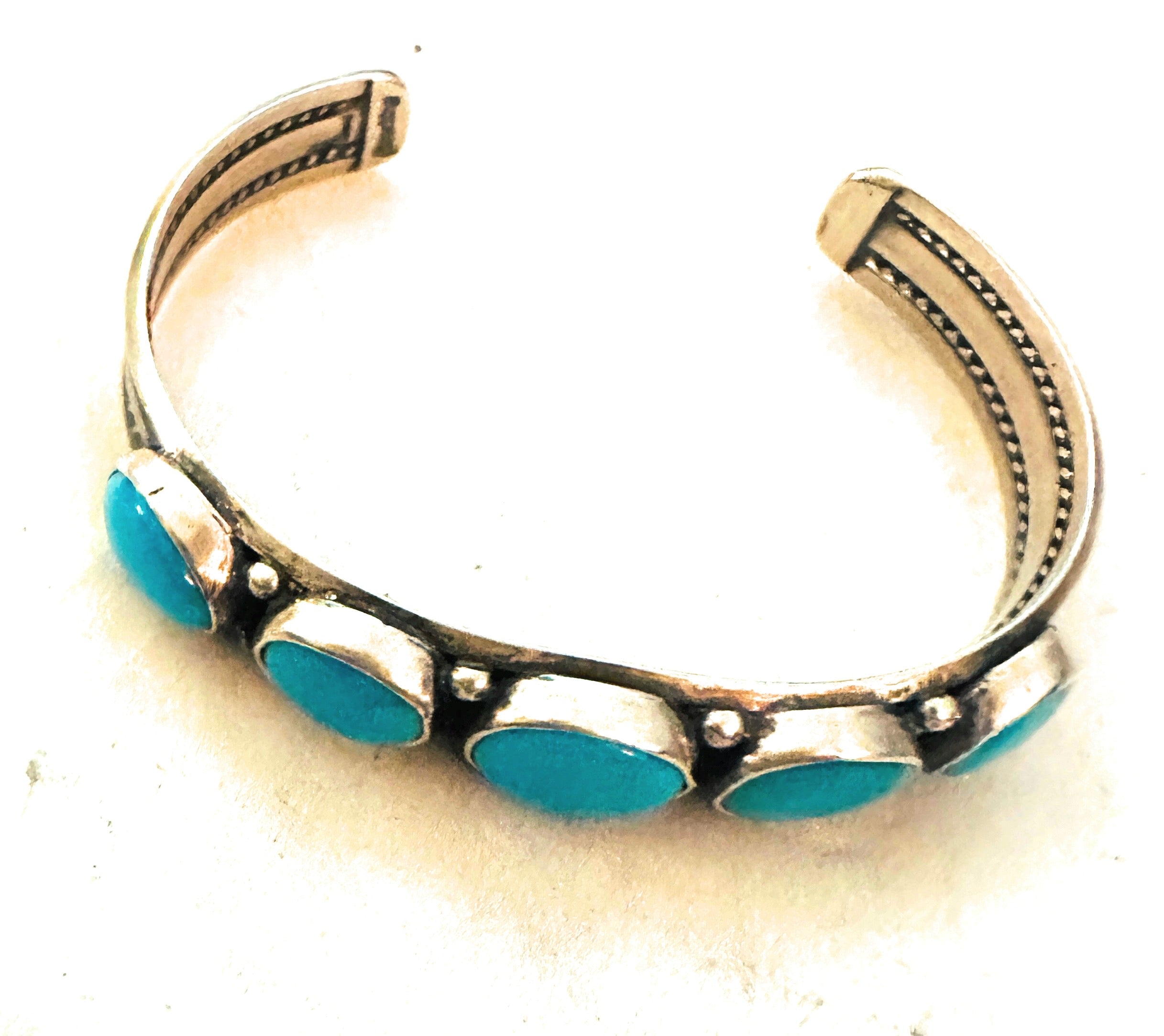 Navajo Turquoise & Sterling Silver Cuff Bracelet