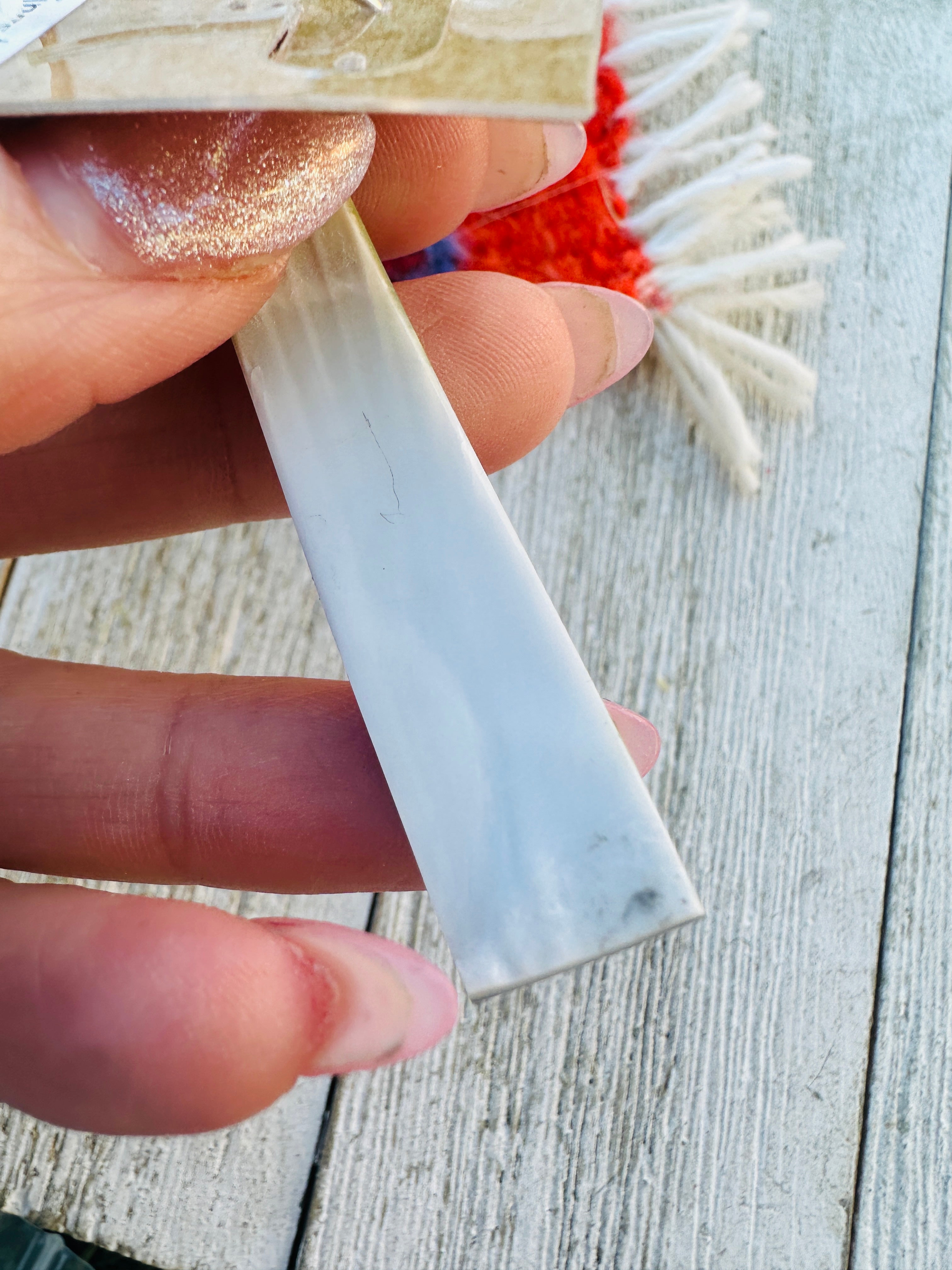 Handcrafted Multi Stone Inlay Shell Dangle Earrings