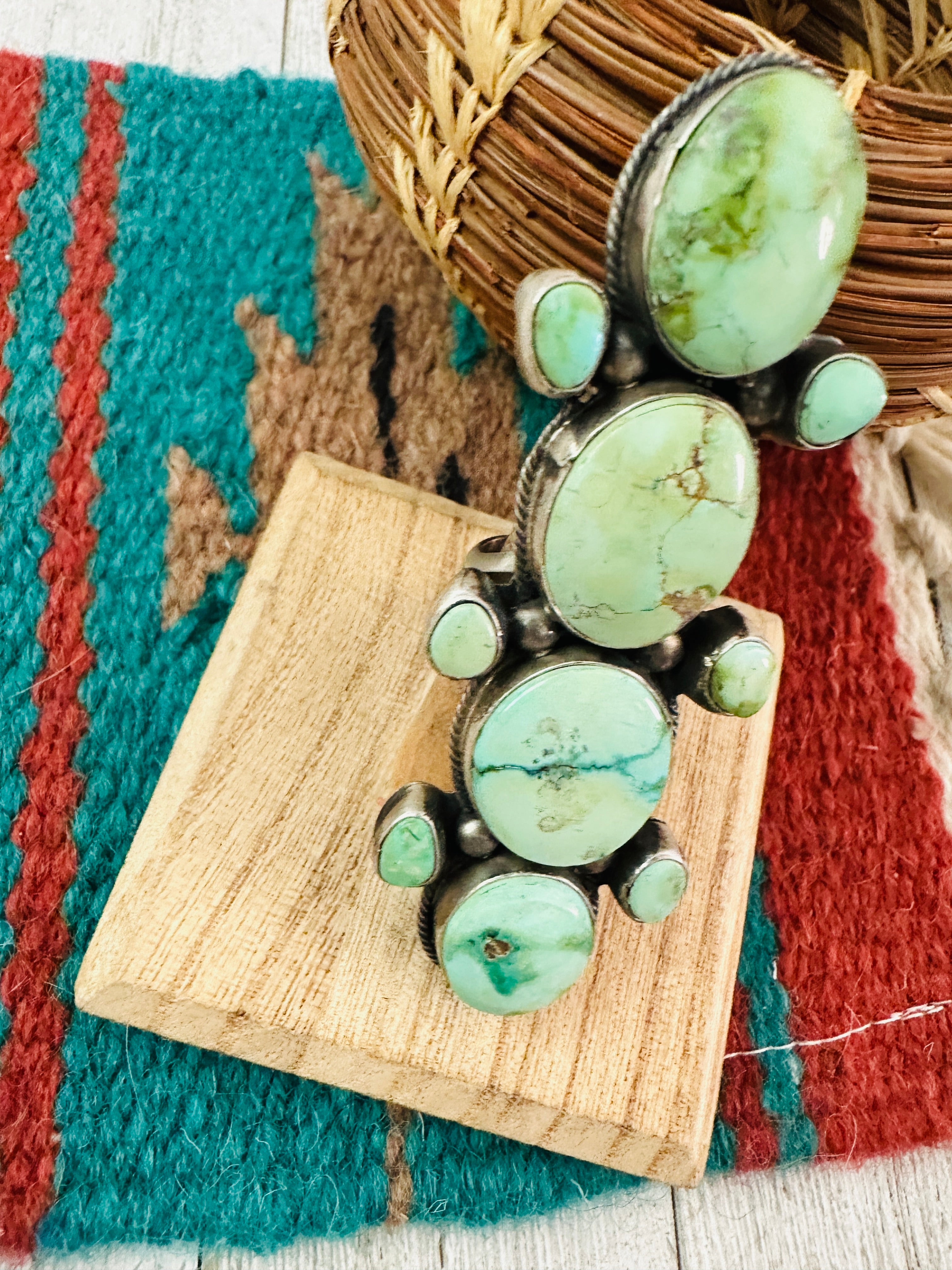 Navajo Palomino Turquoise Sterling Silver Ring Size