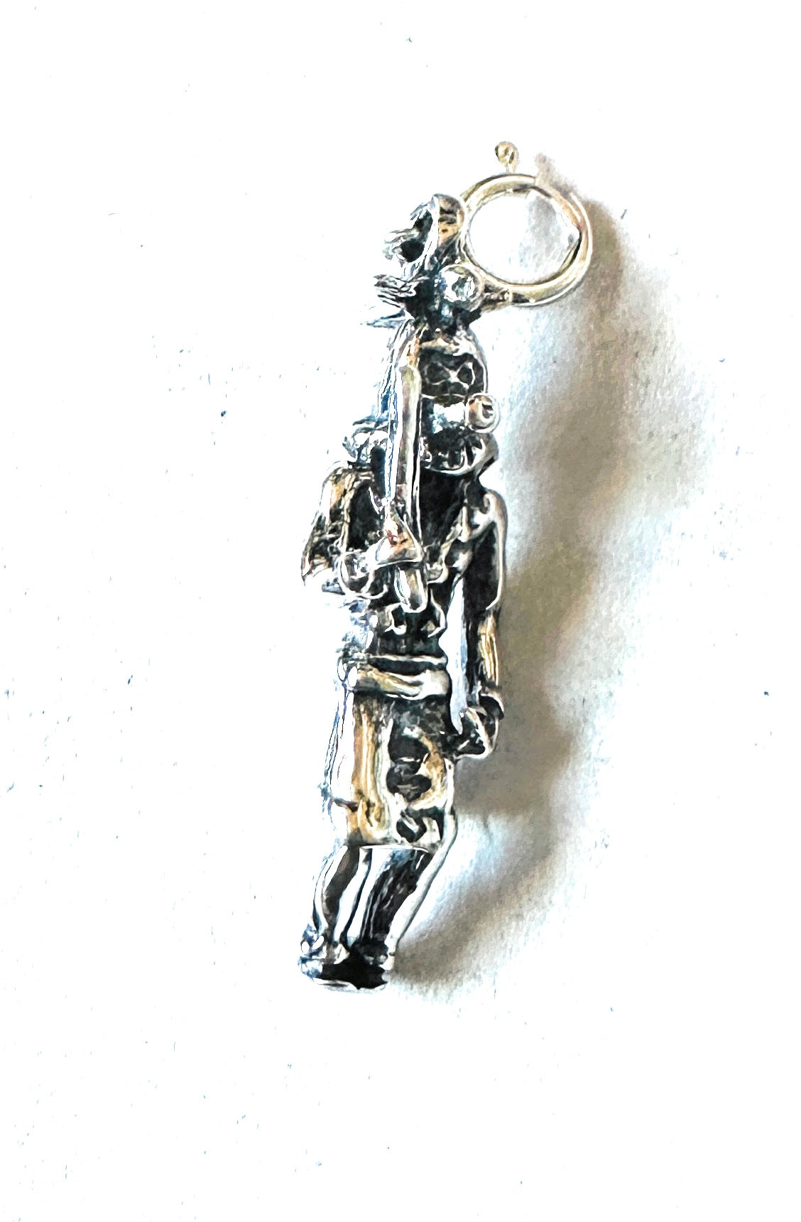 Navajo Crafted Sterling Silver Mini Kokopelli Charm