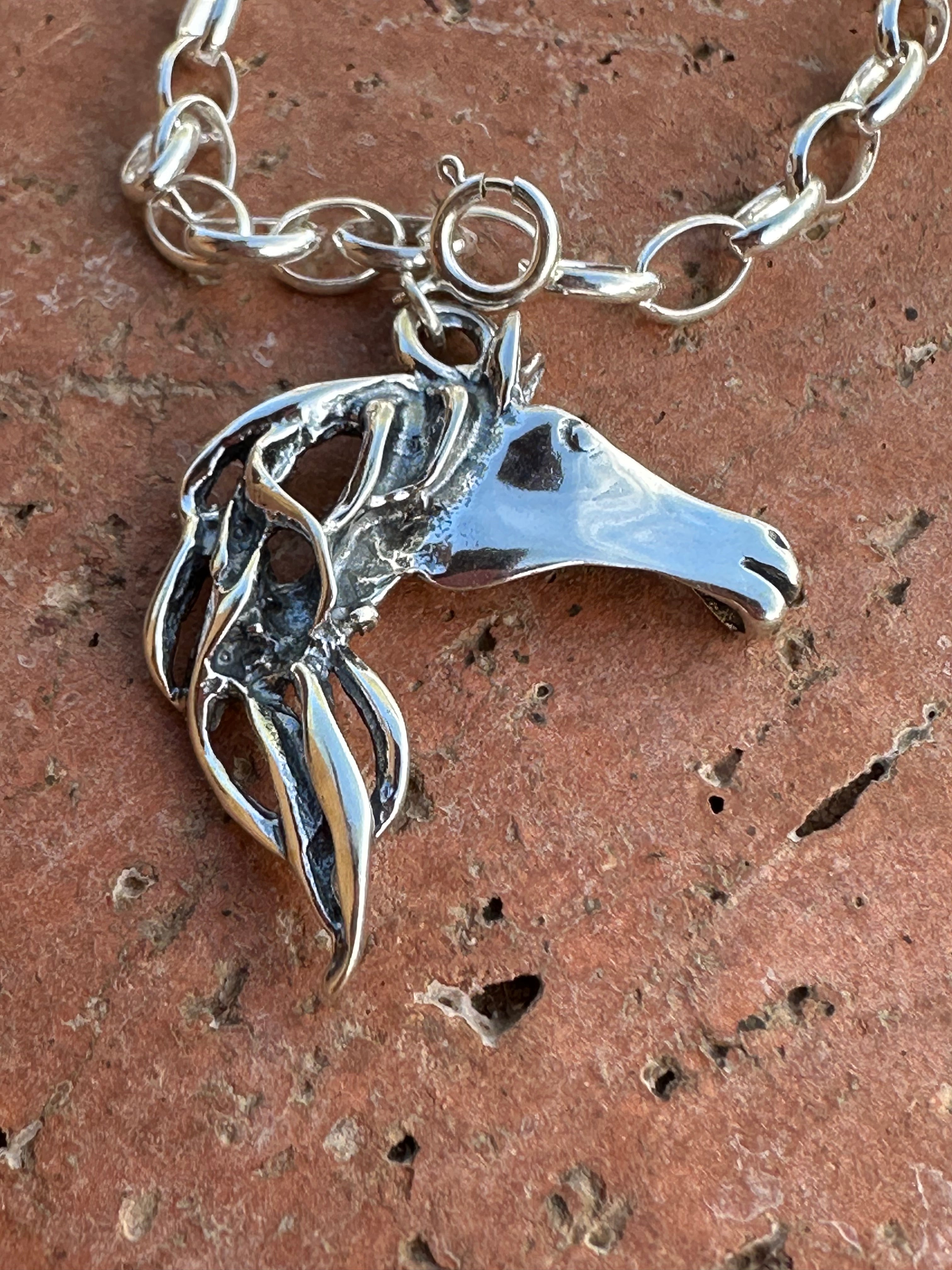 Sterling Silver Wild Horse Charm