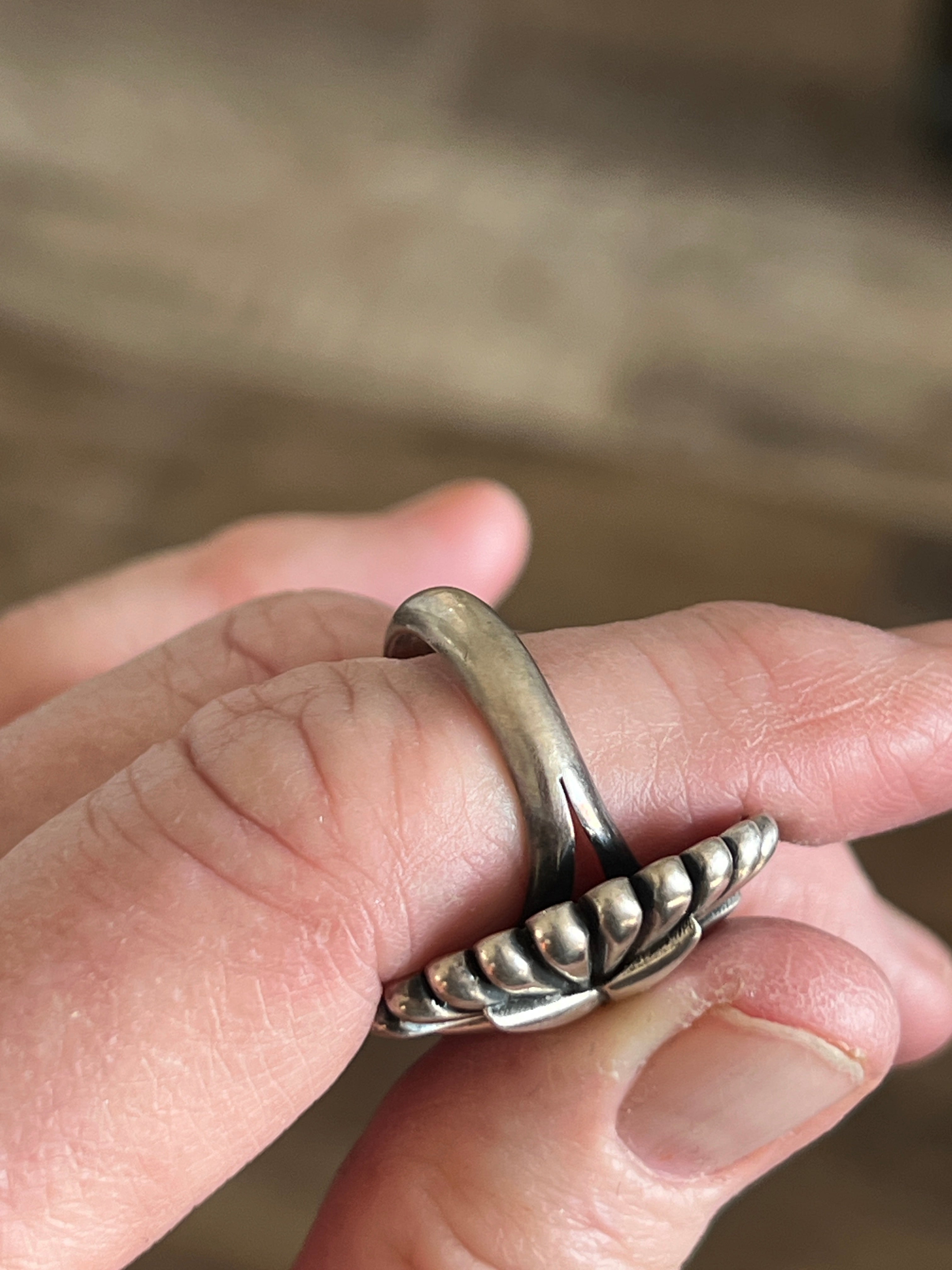 Handcrafted Sterling Silver Ingot Star Ring by Derrick Gordon