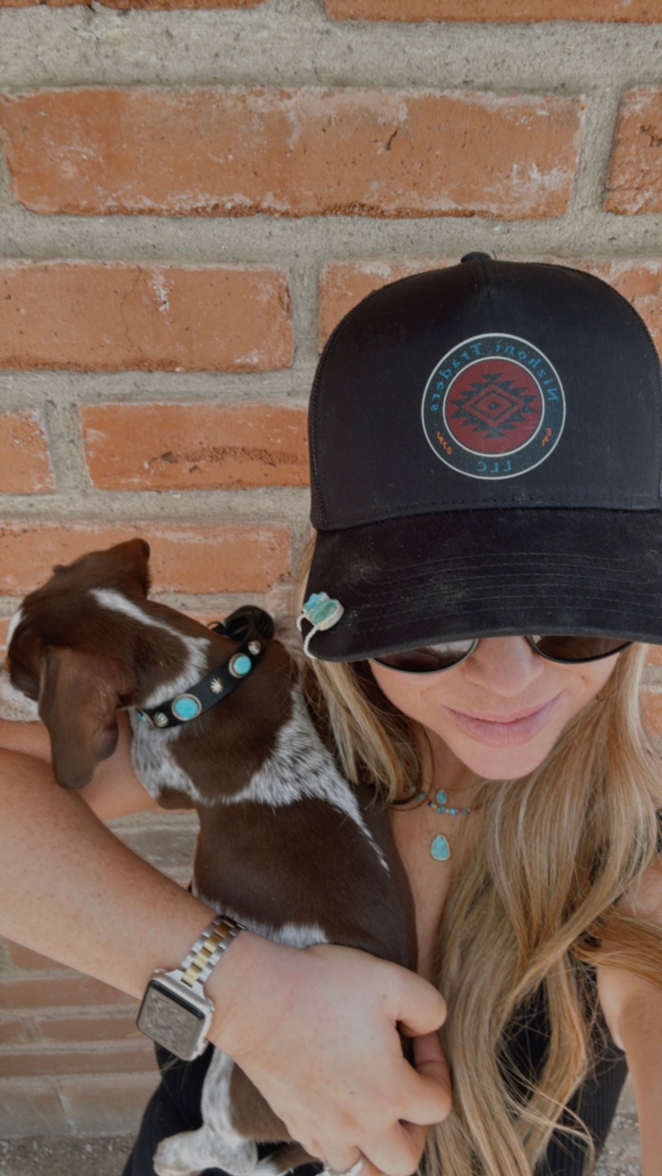 Handcrafted Turquoise Leather Dog Collars