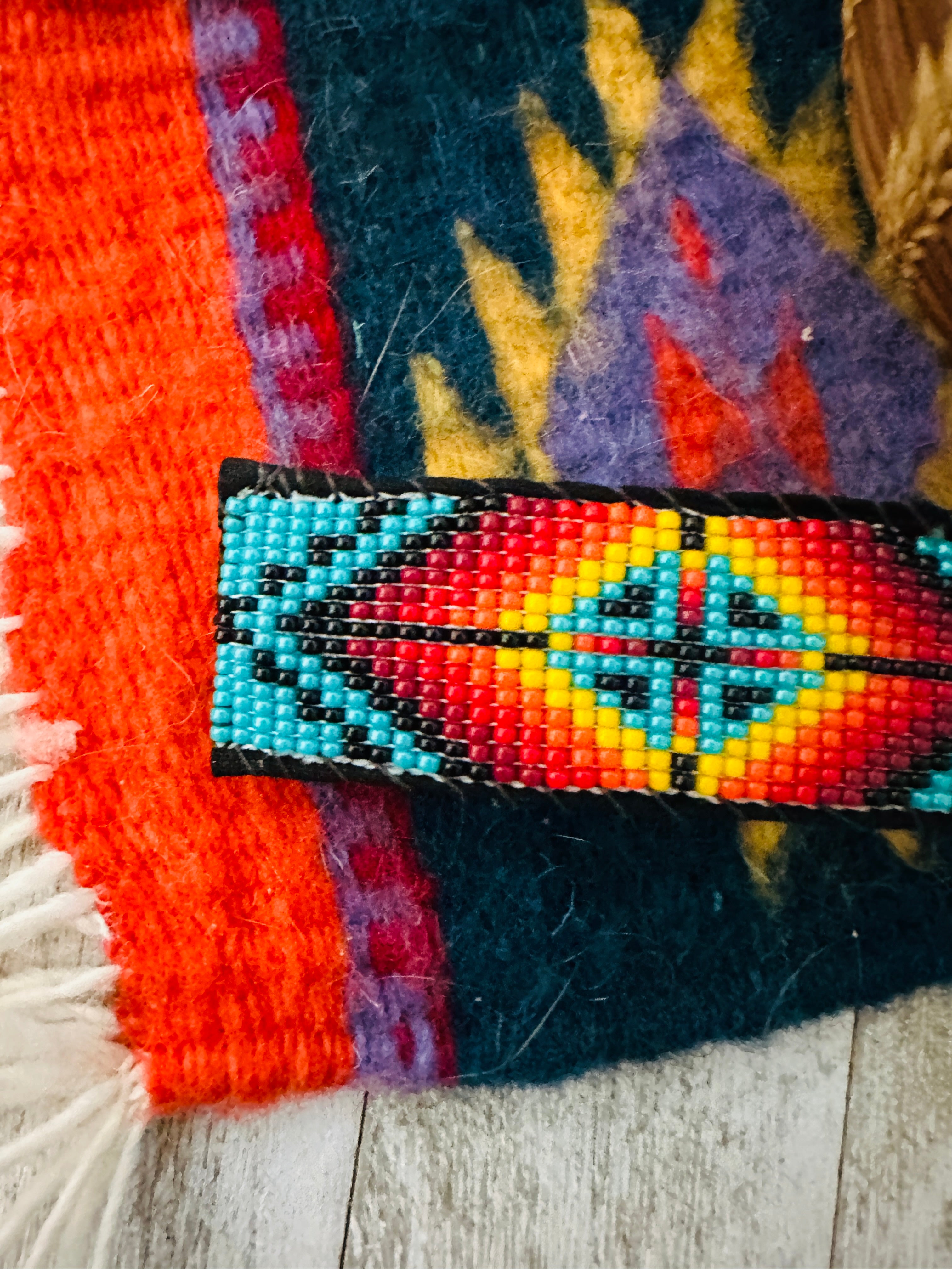 Navajo Handmade Beaded Barrette