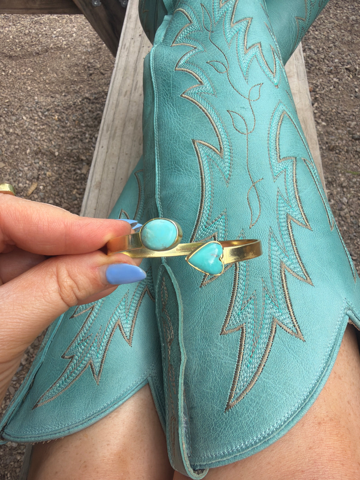 “The Golden Collection” Painted Desert Handmade Sierra Bella Gold Plated Adjustable Bracelet Cuff STYLE 9