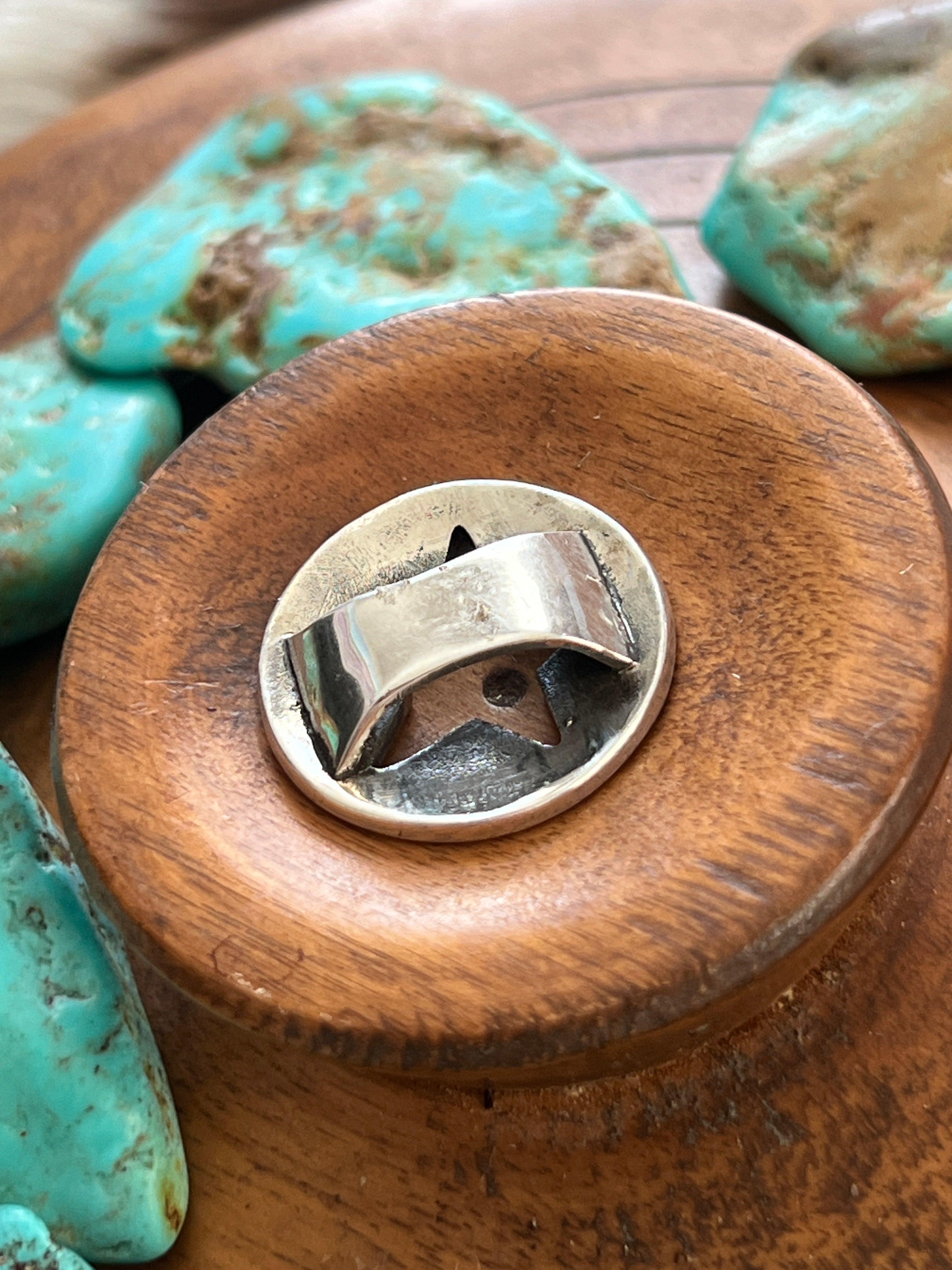 Sterling Silver Concho Slide with Star Cut Out