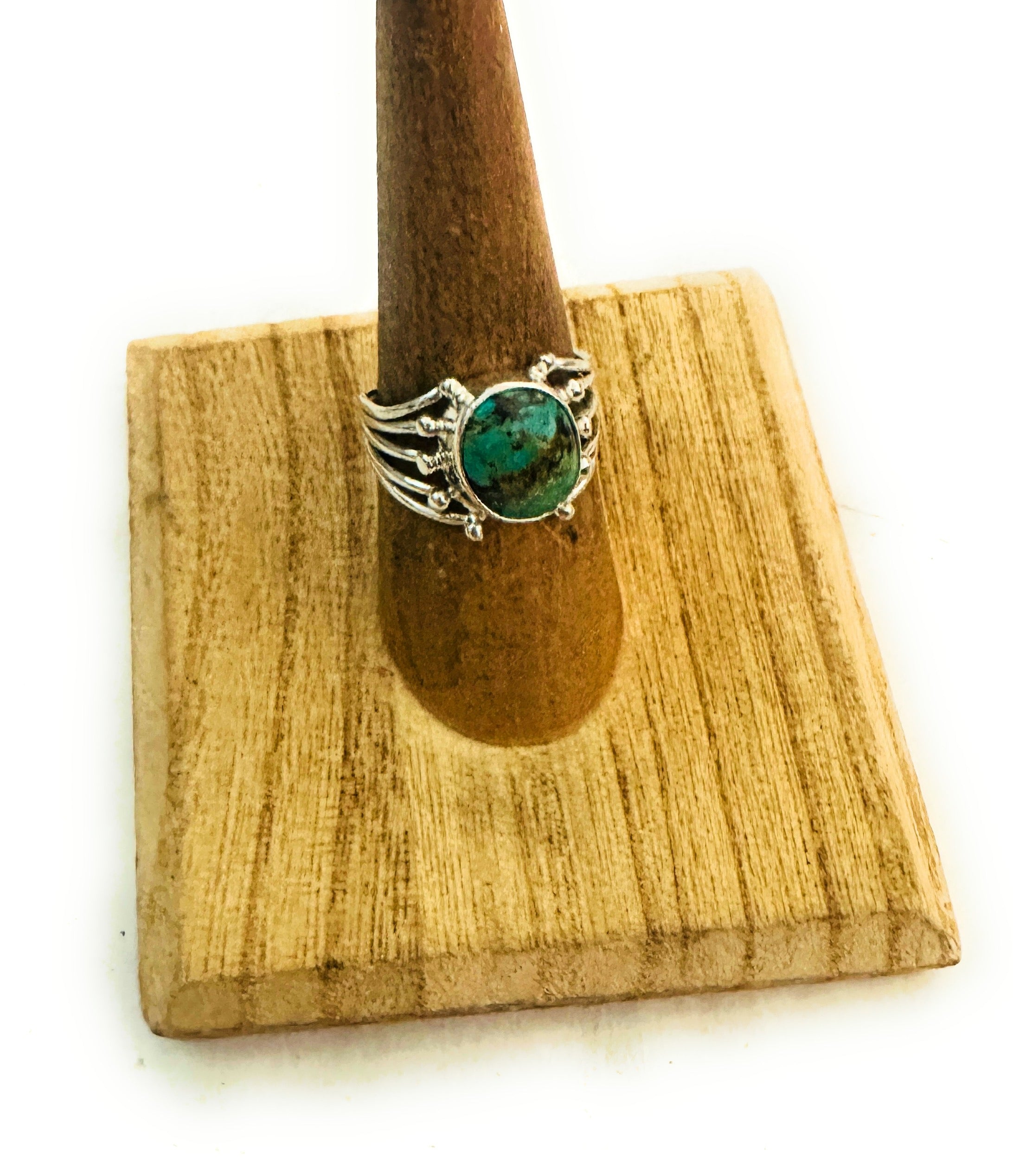 Navajo Royston Turquoise & Sterling Silver Ring