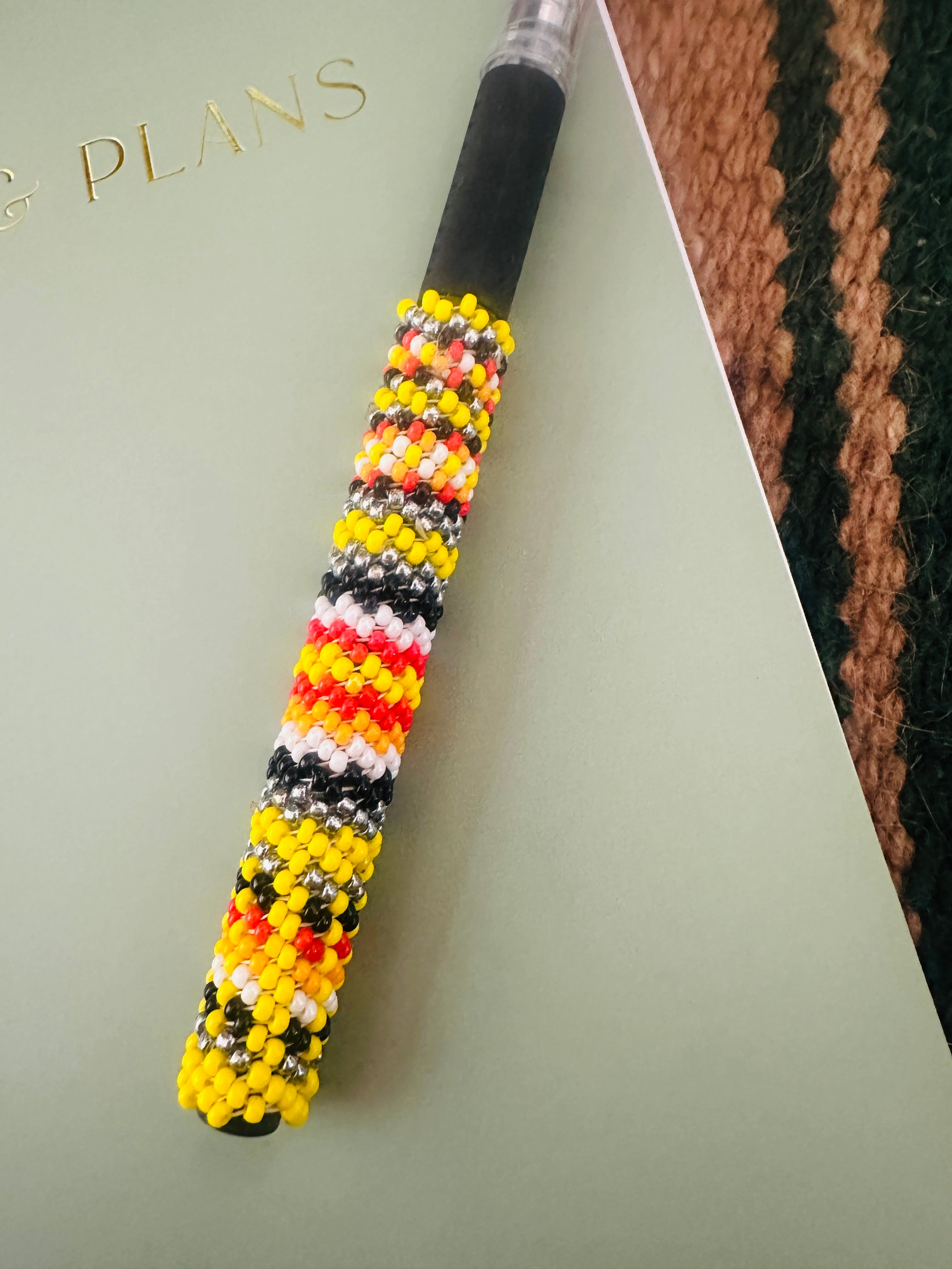 Handcrafted  Muticolor Beaded Pen