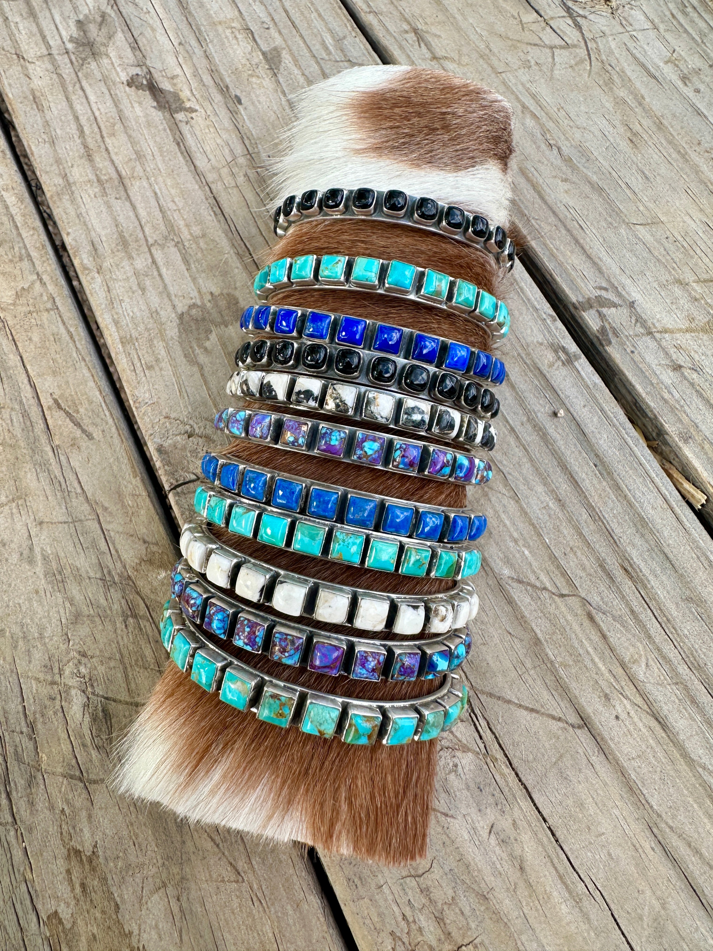 Handmade Turquoise & Sterling Silver Cuff Bracelet